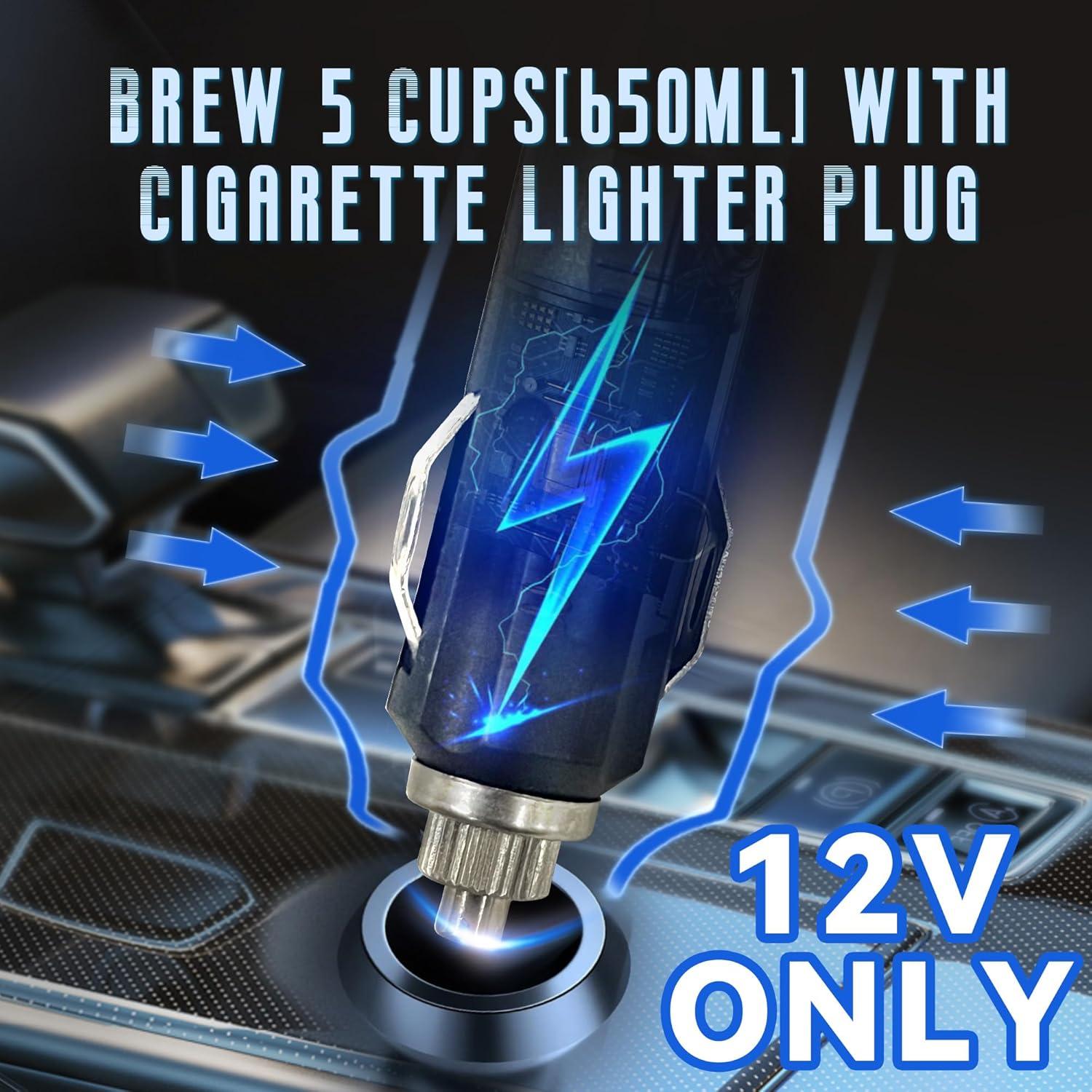 Cafetera Portátil Avigator 12V para Coche - 1 Taza 295ml