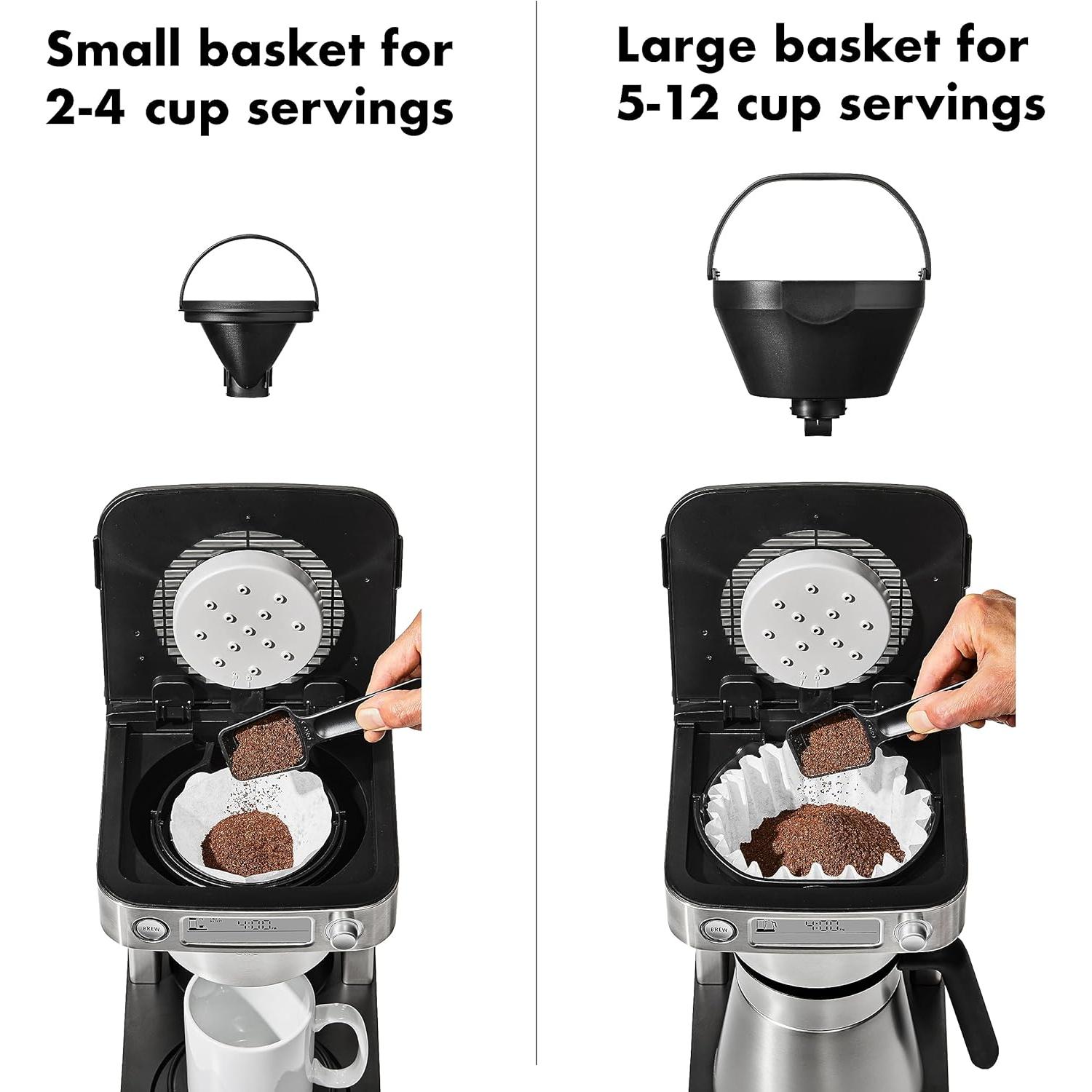 Cafetera de Goteo OXO Brew 12 Tazas Programable Plata