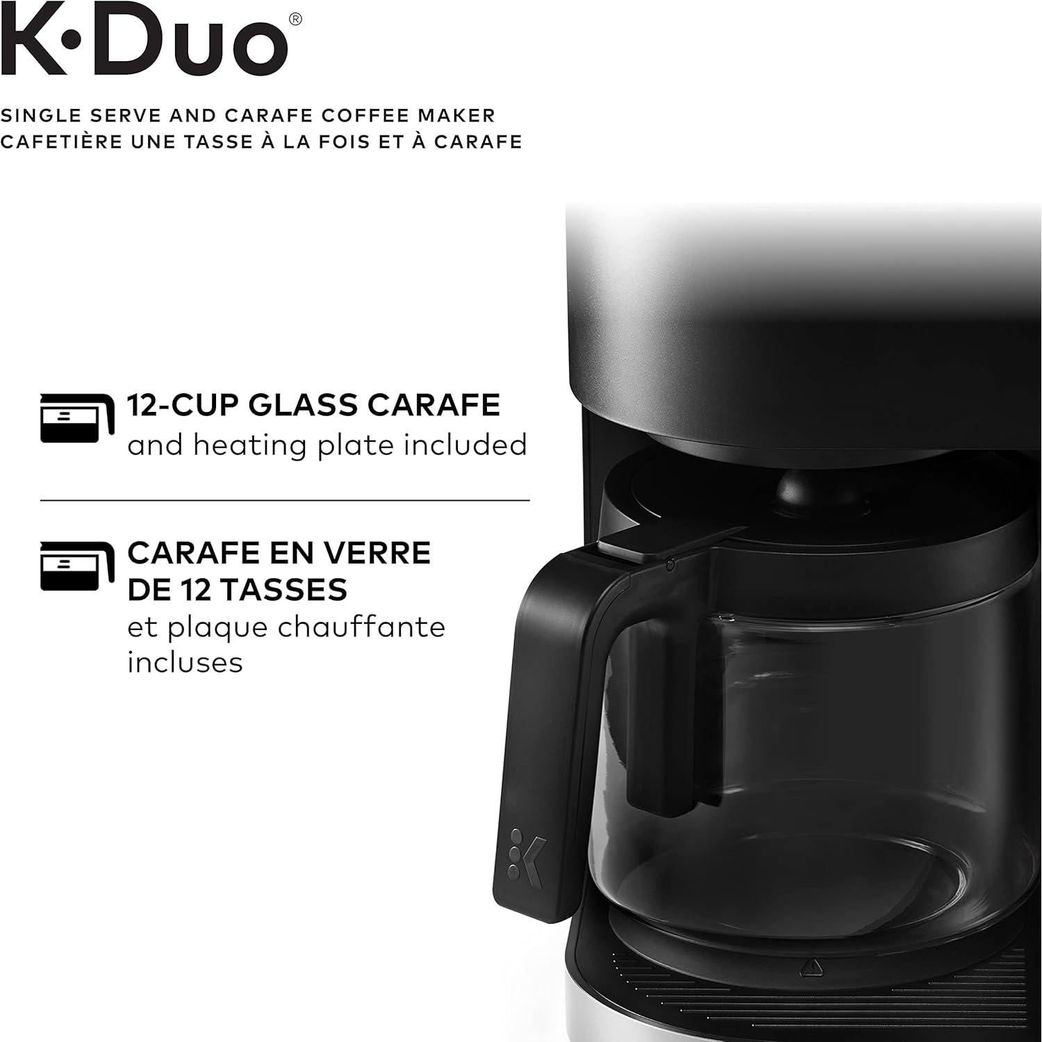 Cafetera de Goteo Keurig K-Duo 1 Taza y Jarra 12 Tazas