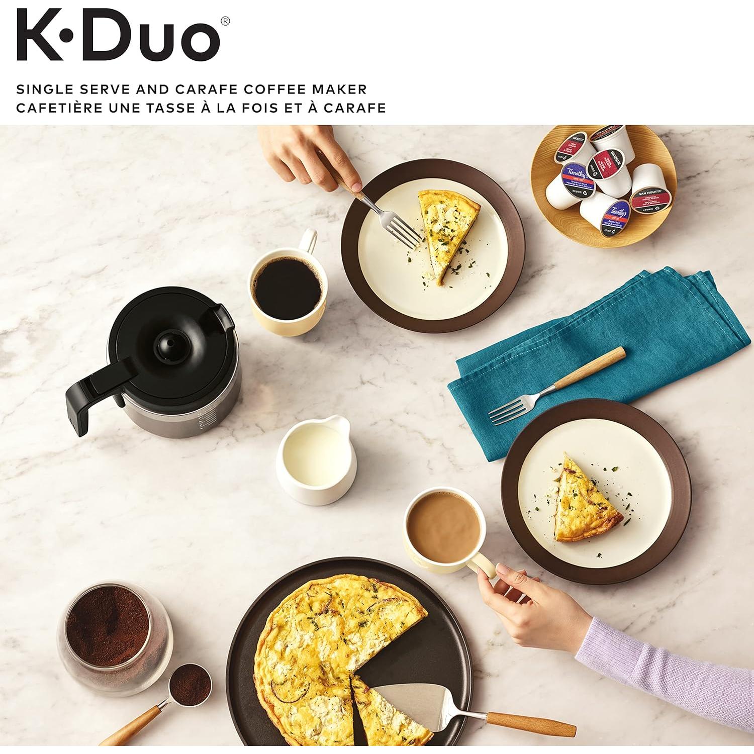 Cafetera de Goteo Keurig K-Duo 1 Taza y Jarra 12 Tazas