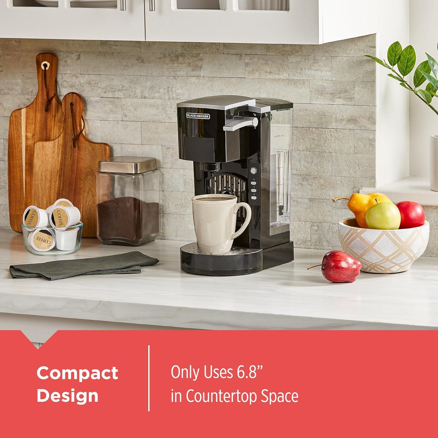 Cafetera K-Cup BLACK+DECKER 1 Porción 1.48L Automática