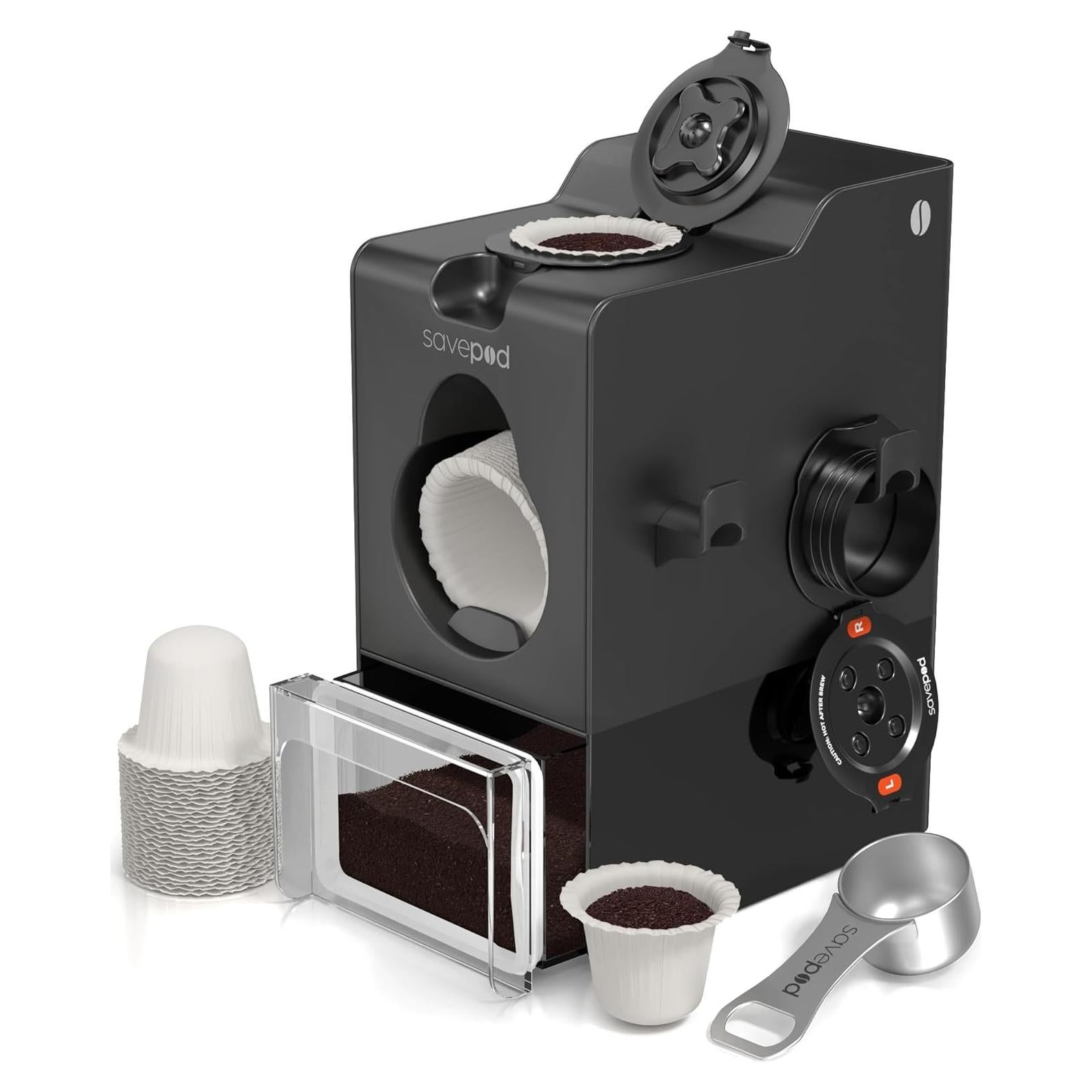 Cápsulas Reutilizables de Café SavePod para Keurig - Negro