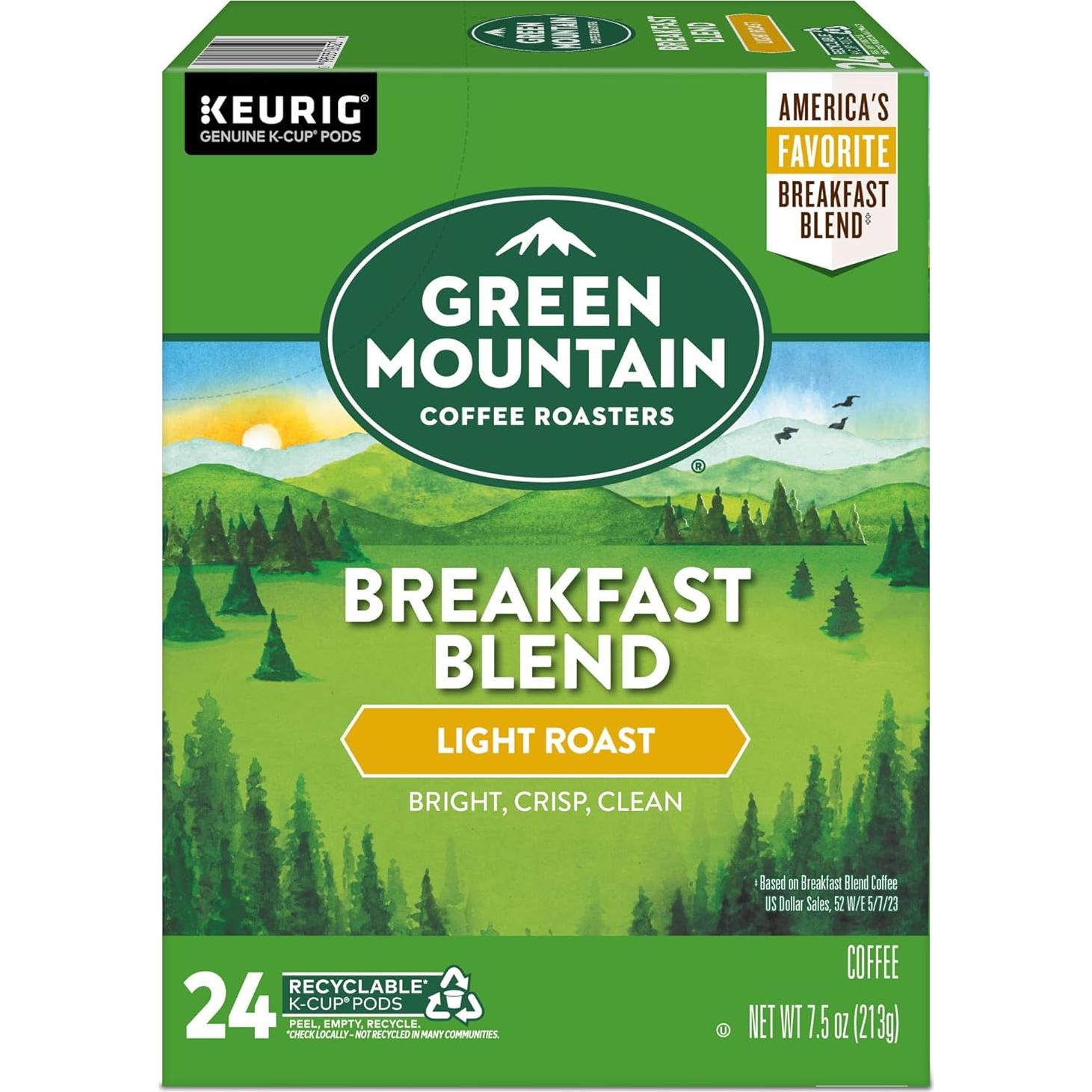 Cápsulas K-Cup Green Mountain Café Mezcla de Desayuno 96 Unidades