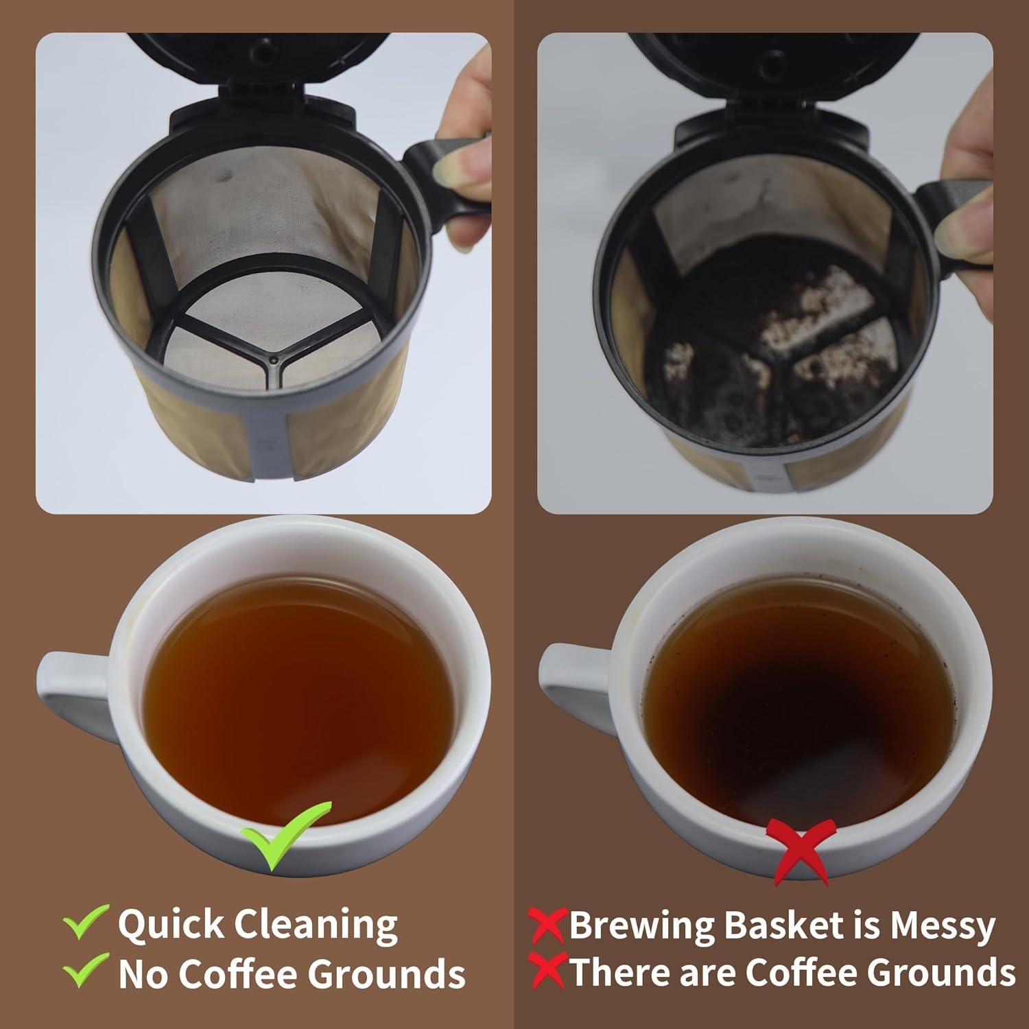 Filtros de Papel Desechables Brikinte para Cafetera Ninja 200 Pcs