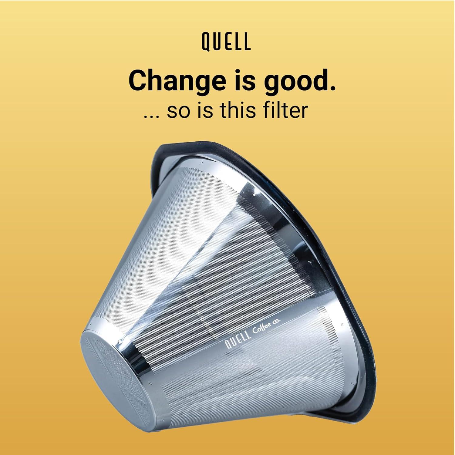 Filtro de café reutilizable Quell para drippers Kalita 185 y OXO 8 tazas