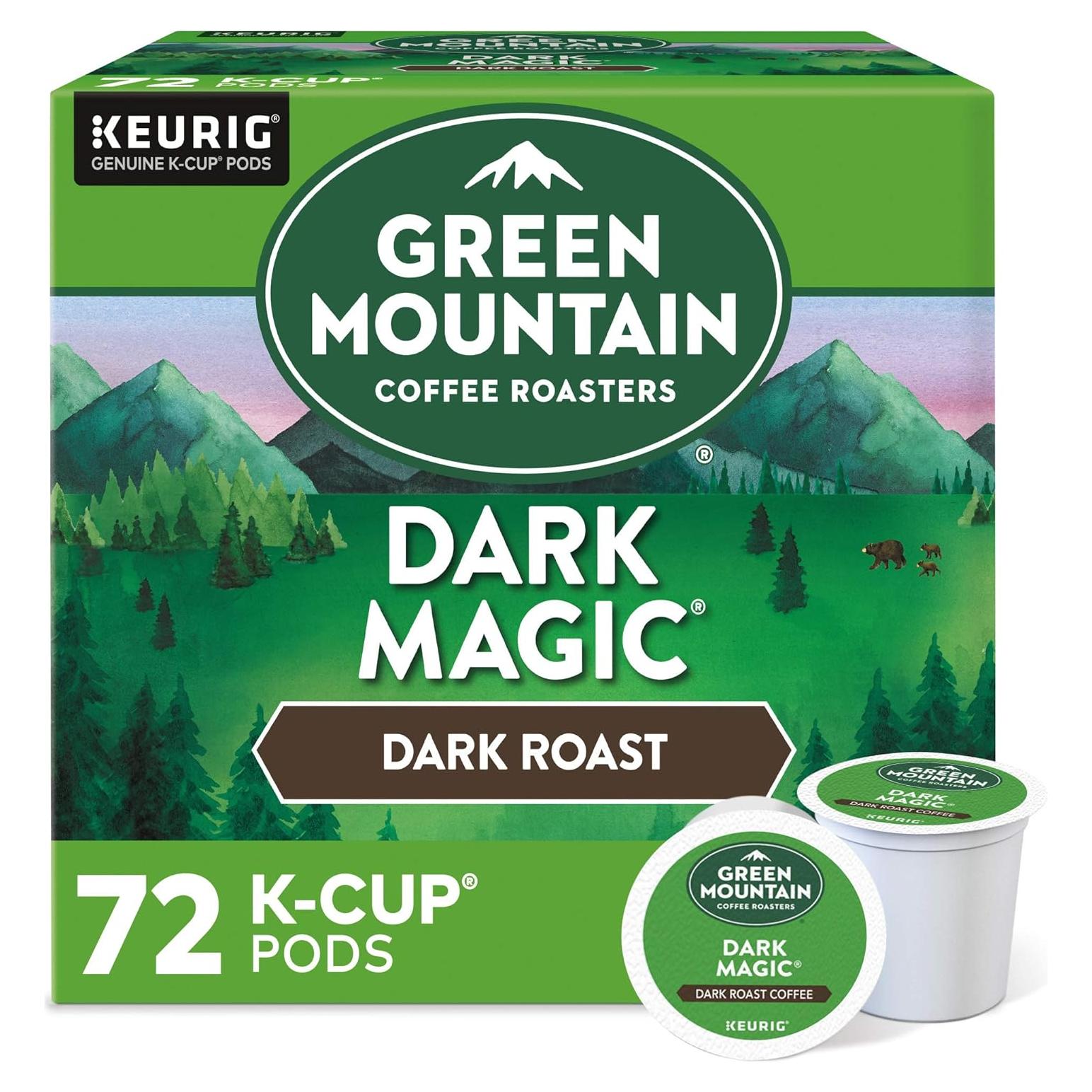 Cápsulas K-Cup Green Mountain Dark Magic 72 unidades Café Oscuro