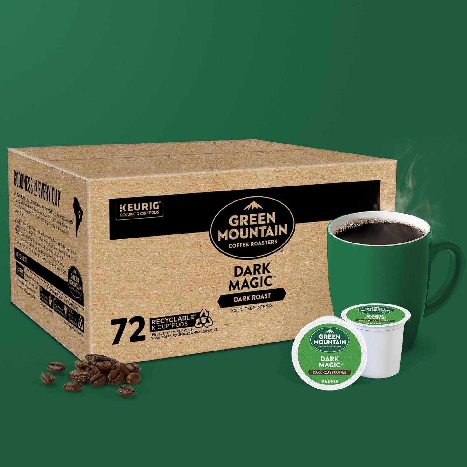 Cápsulas K-Cup Green Mountain Dark Magic 72 unidades Café Oscuro
