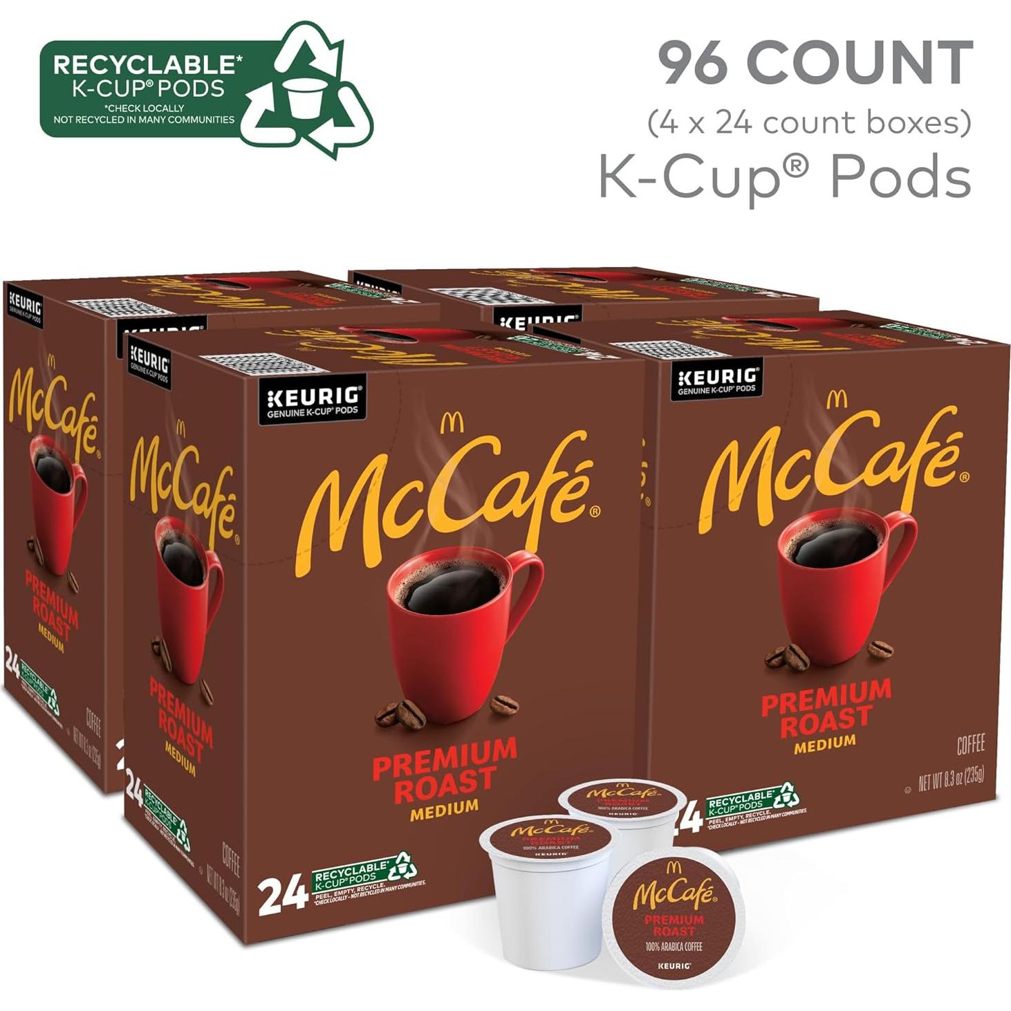 Caf&eacute; McCaf&eacute; Tostado Premium K-Cup 96 Unidades 100% Ar&aacute;bica