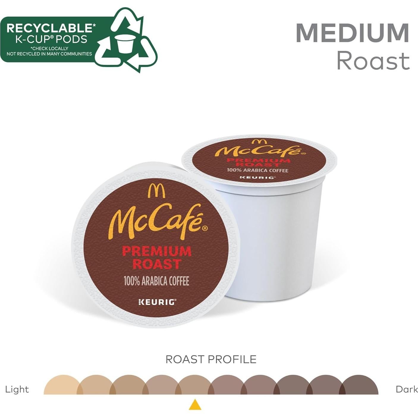 Caf&eacute; McCaf&eacute; Tostado Premium K-Cup 96 Unidades 100% Ar&aacute;bica
