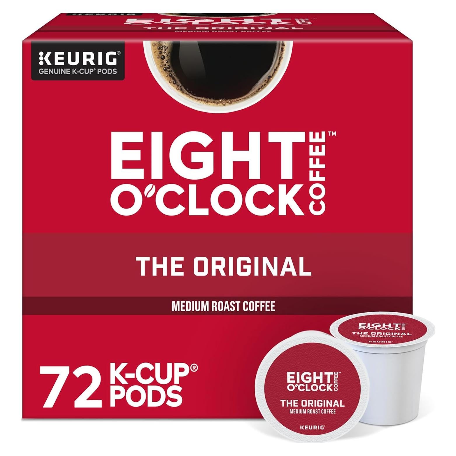 Cafés Eight O'Clock El Original K-Cup Tostado Medio 72 Unidades