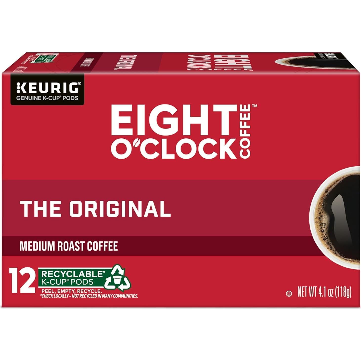Cafés Eight O'Clock El Original K-Cup Tostado Medio 72 Unidades