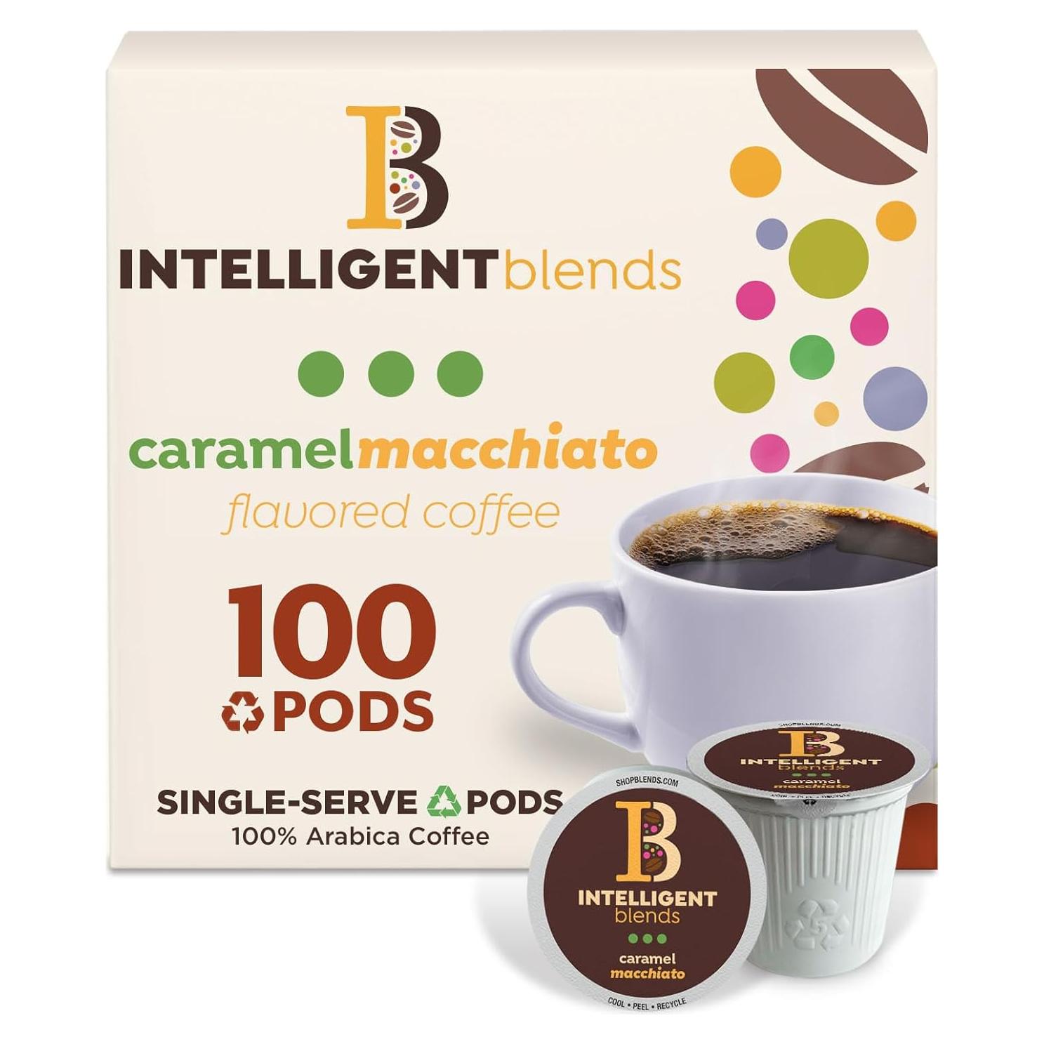 Cápsulas de Café Caramelo Macchiato Intelligent Blends 100 ct