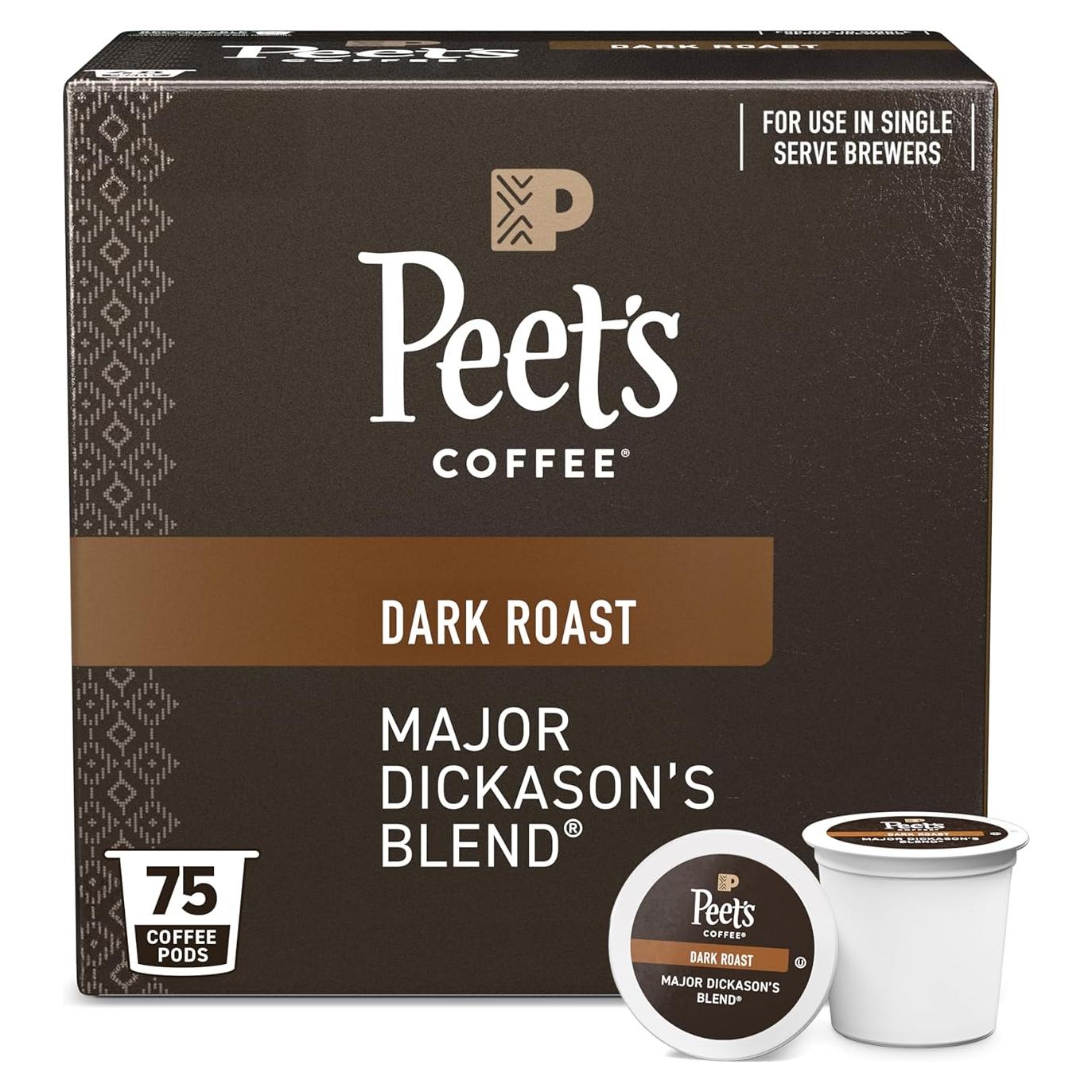 Cápsulas de Café Peet's Tostado Oscuro 75 Contenidos Major Dickason
