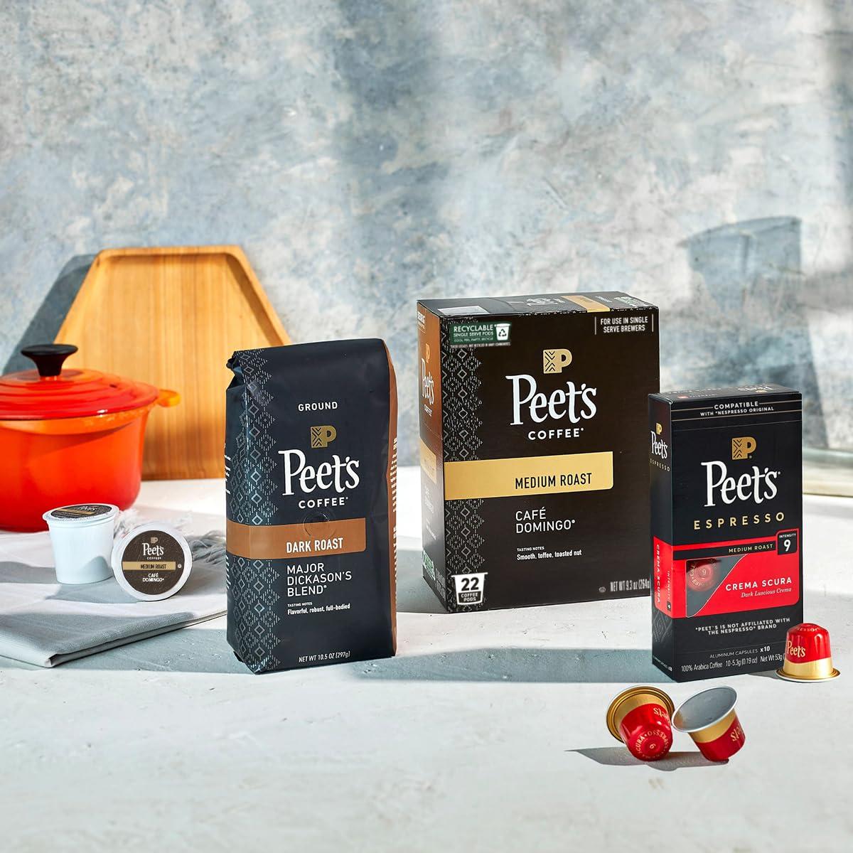 Cápsulas de Café Peet's Tostado Oscuro 75 Contenidos Major Dickason