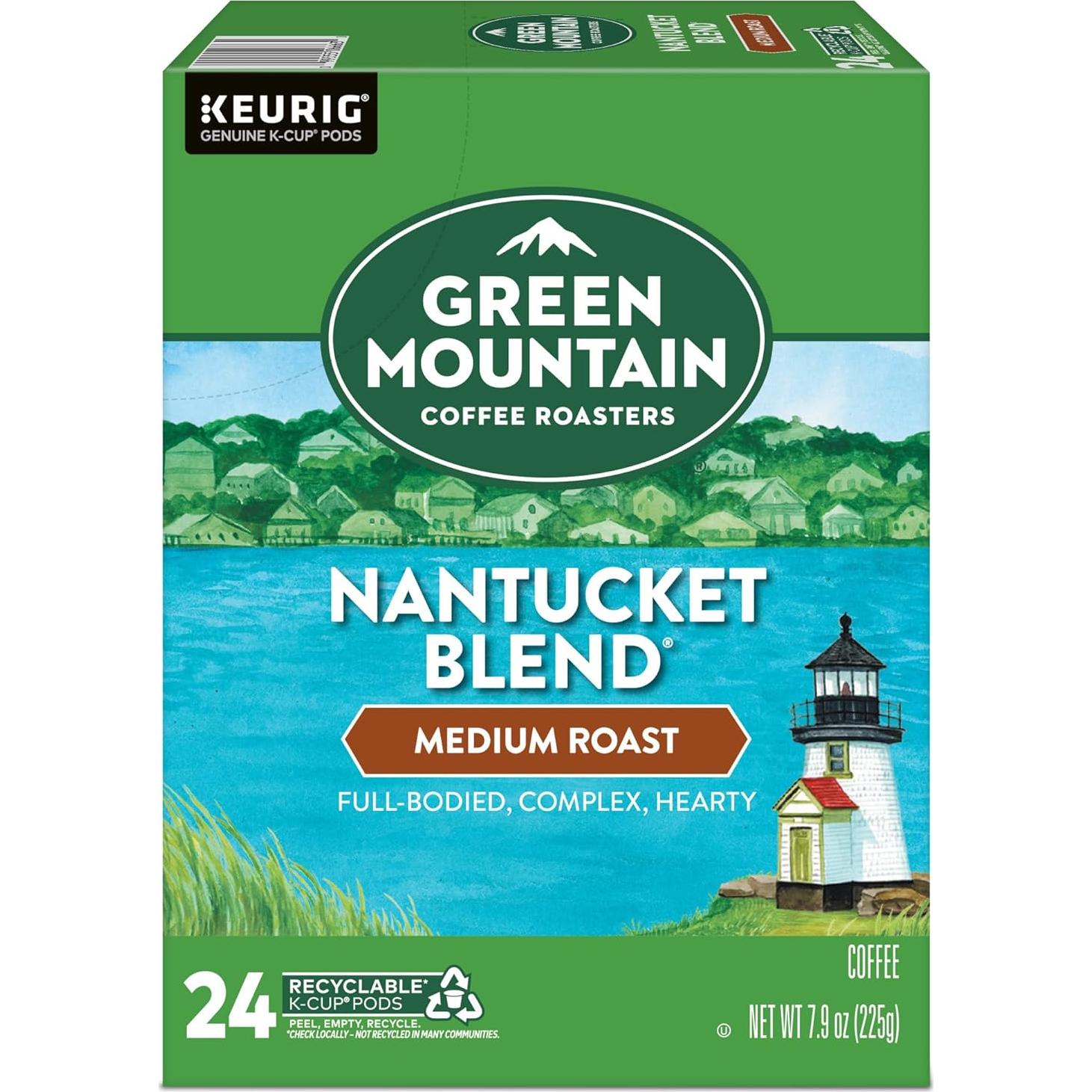 Cápsulas K-Cup Green Mountain Coffee Mezcla Nantucket 96 Unidades
