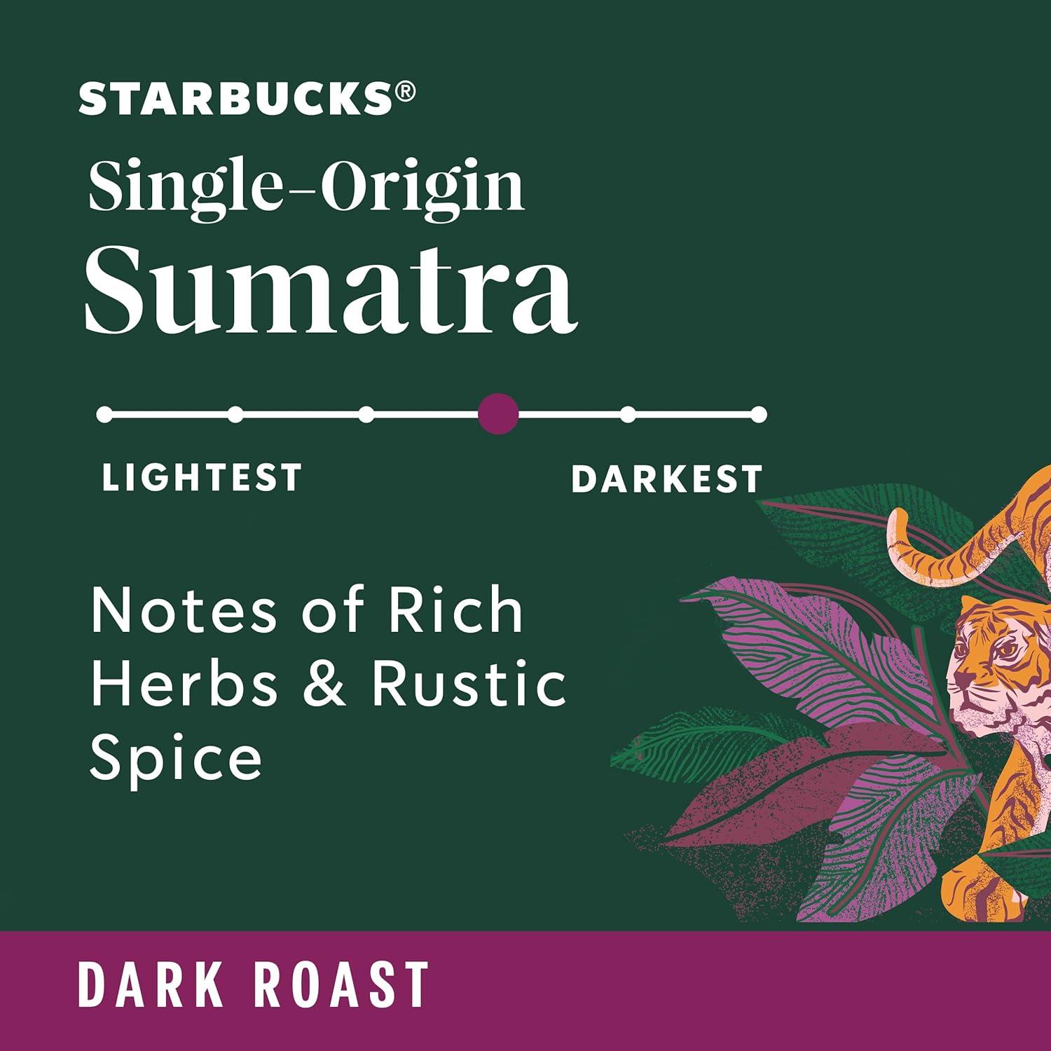 Cápsulas de café K-Cup Starbucks Sumatra 100% arábica 96 unidades