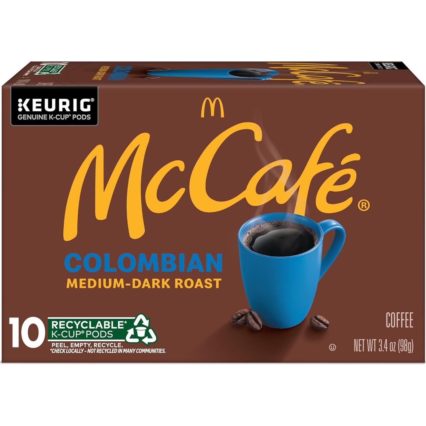 Cápsulas de Café McCafé Colombiano Tostado Medio 60 Unidades
