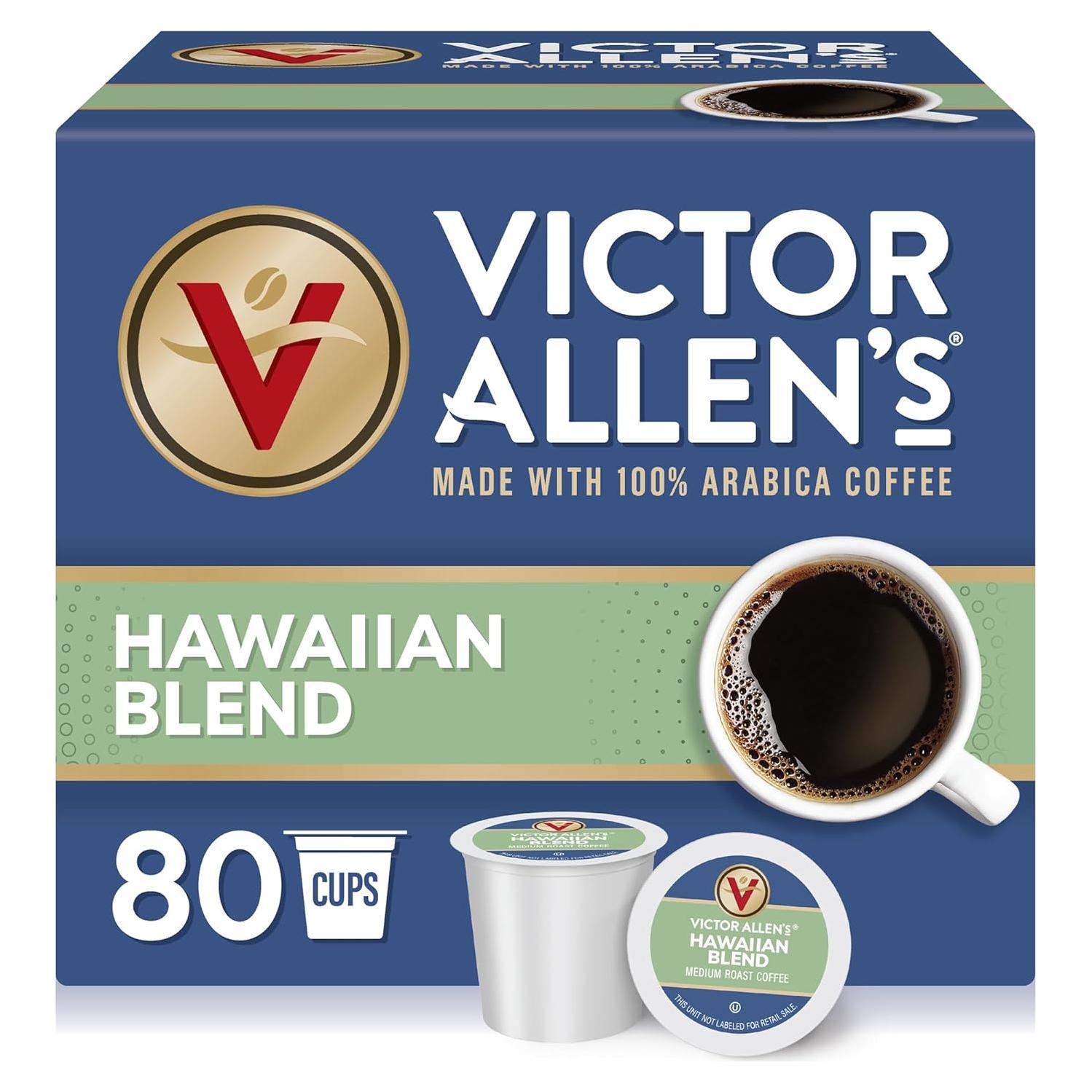 Cápsulas de Café Victor Allen Mezcla Hawaiana Tostado Medio 80 Unidades