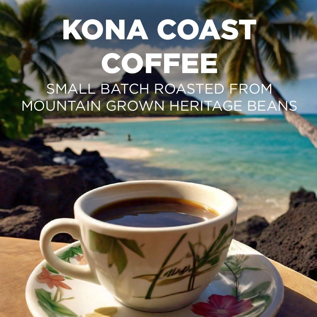Cápsulas de Café Kona Maud 100% Arábica 100 ct Tostado Medio