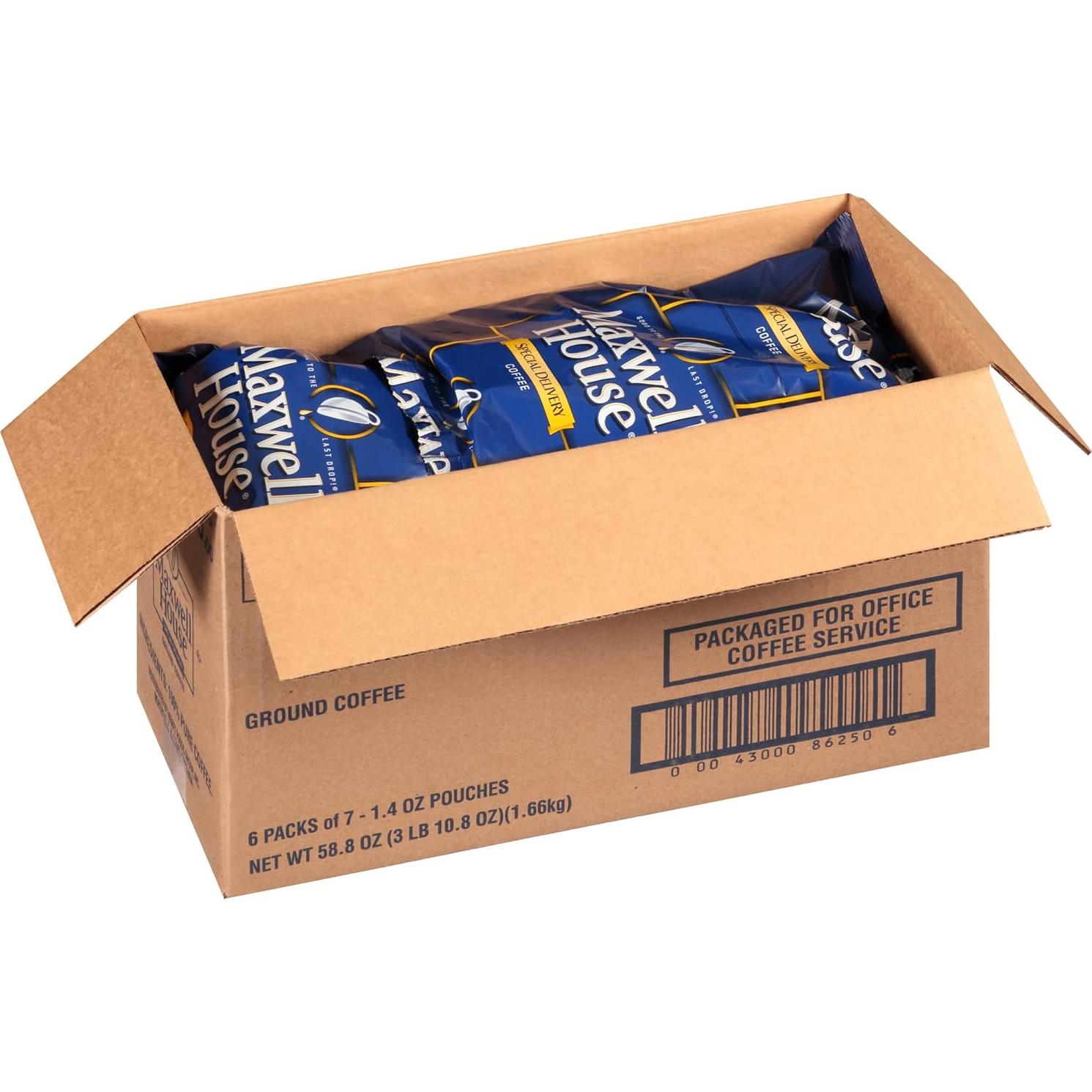 Café Molido Maxwell House Entrega Especial 40g - Paquete 42