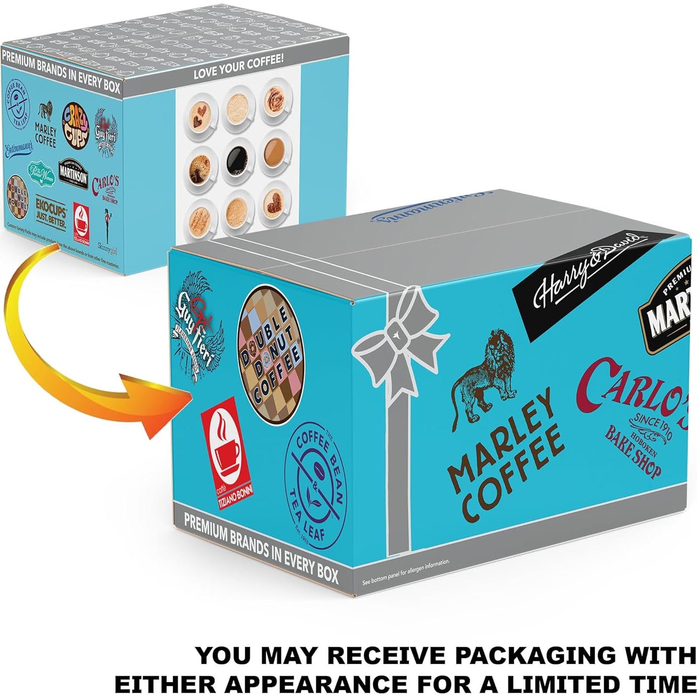 Paquete Variado de 36 Cápsulas de Café Saborizado Crazy Cups