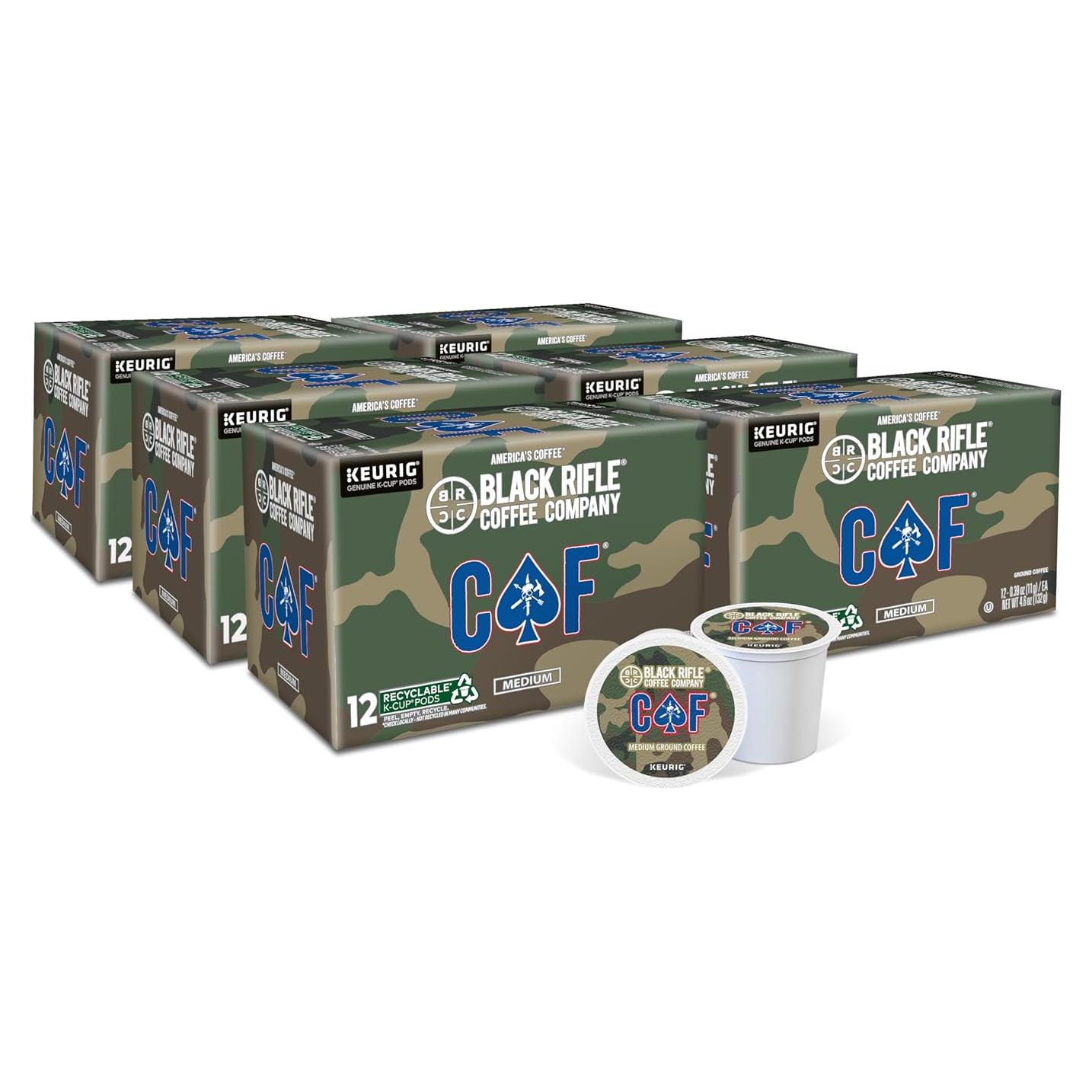 Cápsulas de Café Tostado Medio Black Rifle 72 Unidades