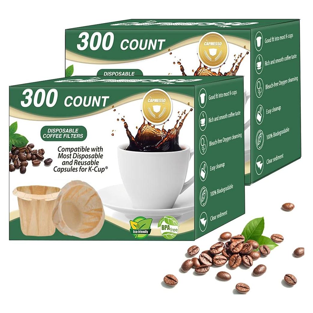 Filtros de papel desechables CAPMESSO para café - 600 unidades