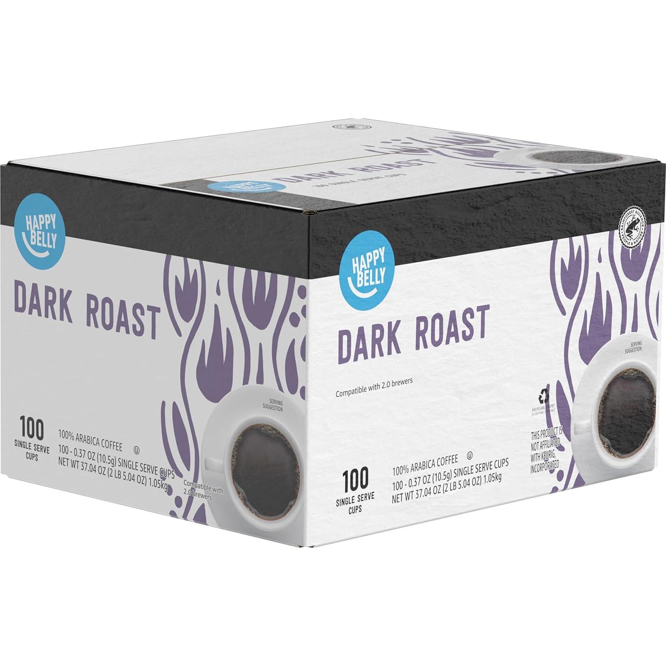 Cápsulas de Café Happy Belly Tostado Oscuro 100 Unidades