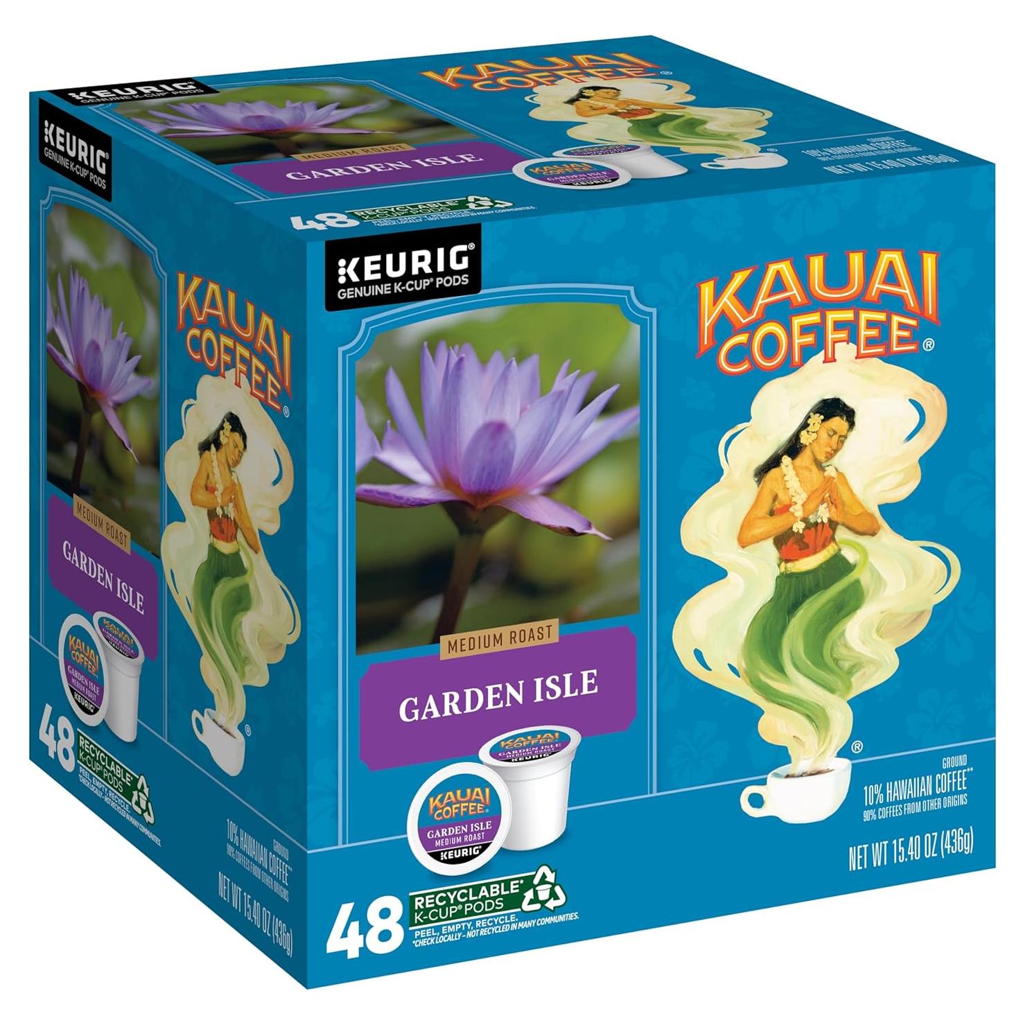 Cápsulas de café Kauai K-Cup Isla Jardín - 48 unidades