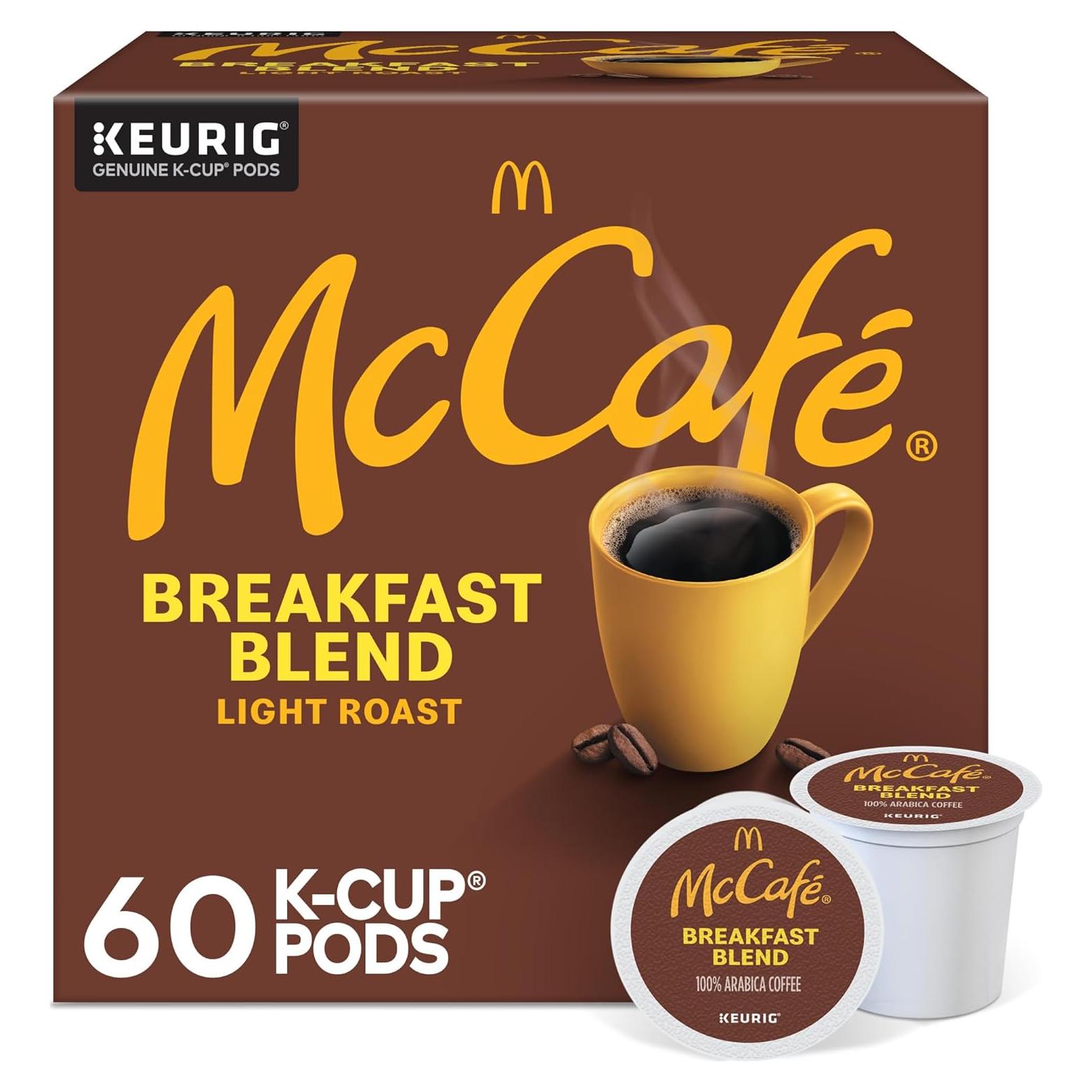 Cápsulas de Café McCafé Mezcla de Desayuno Tostado Claro 60 Unidades