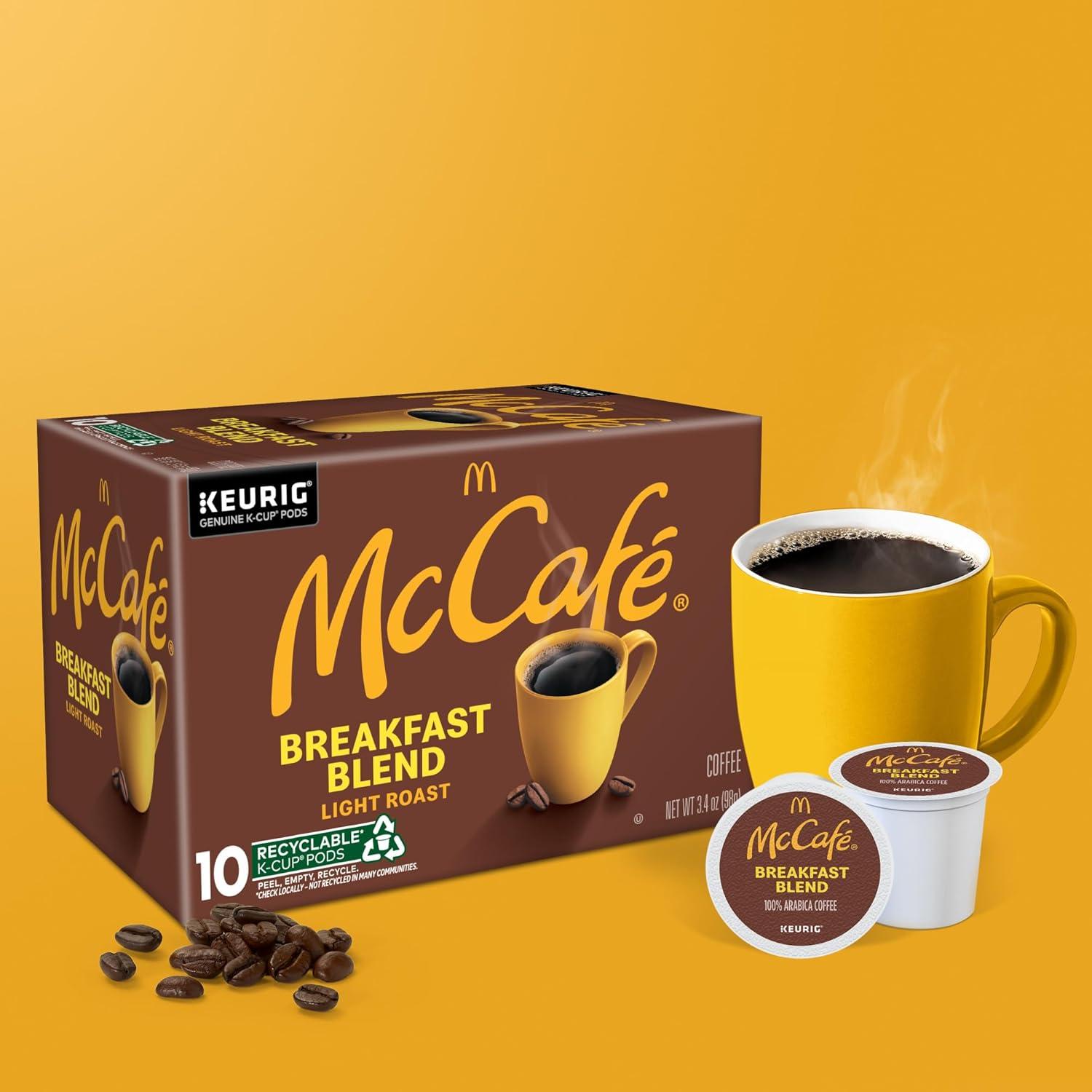 Cápsulas de Café McCafé Mezcla de Desayuno Tostado Claro 60 Unidades