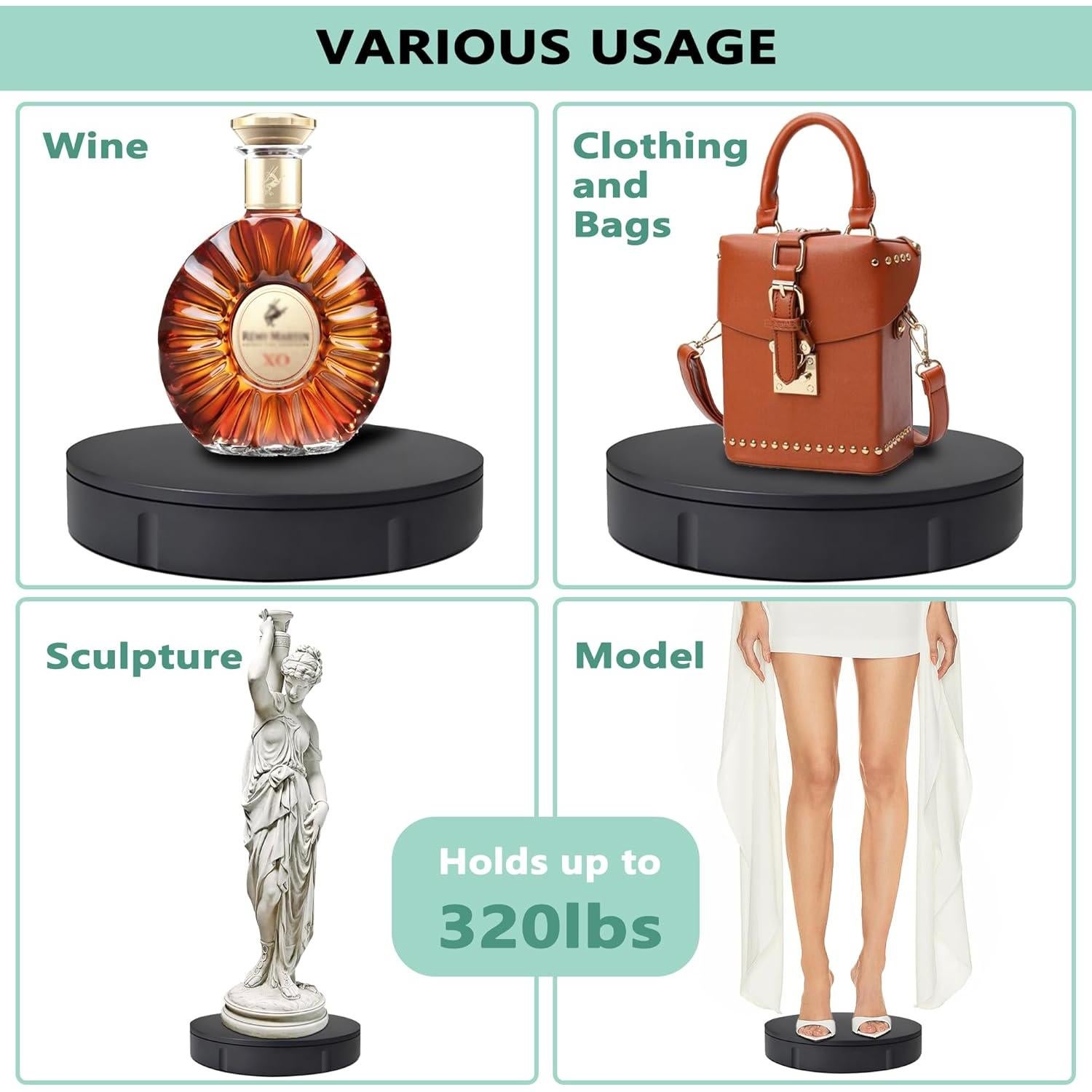 Plataforma Giratoria PROLEE 30,48 cm 350 kg Control Remoto