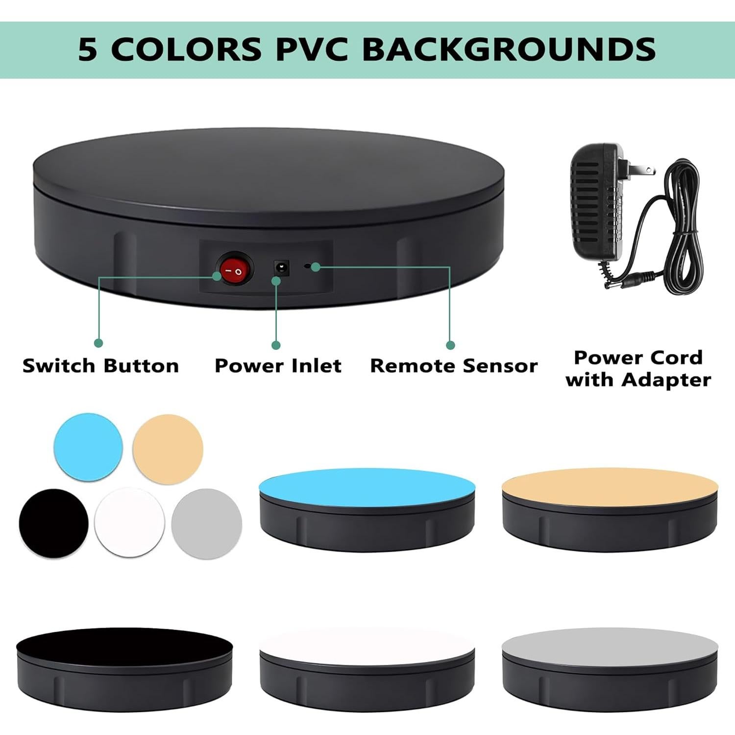 Plataforma Giratoria PROLEE 30,48 cm 350 kg Control Remoto