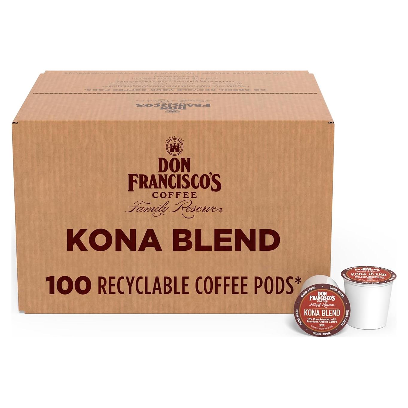 Café Mezcla Kona Don Francisco - 100 Cápsulas Compatibles Keurig
