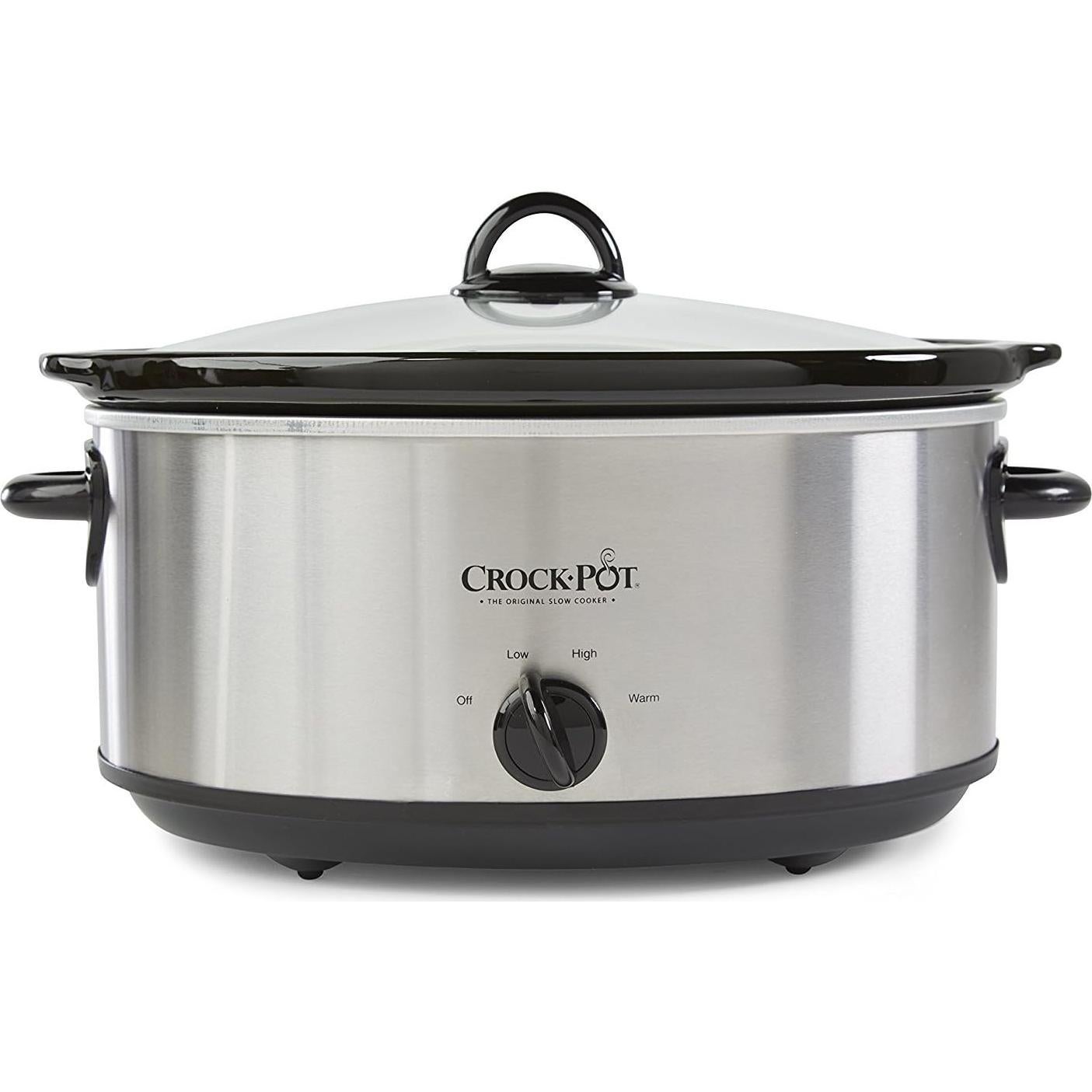Olla de Cocción Lenta Crock-Pot 7 Cuartos Acero Inoxidable