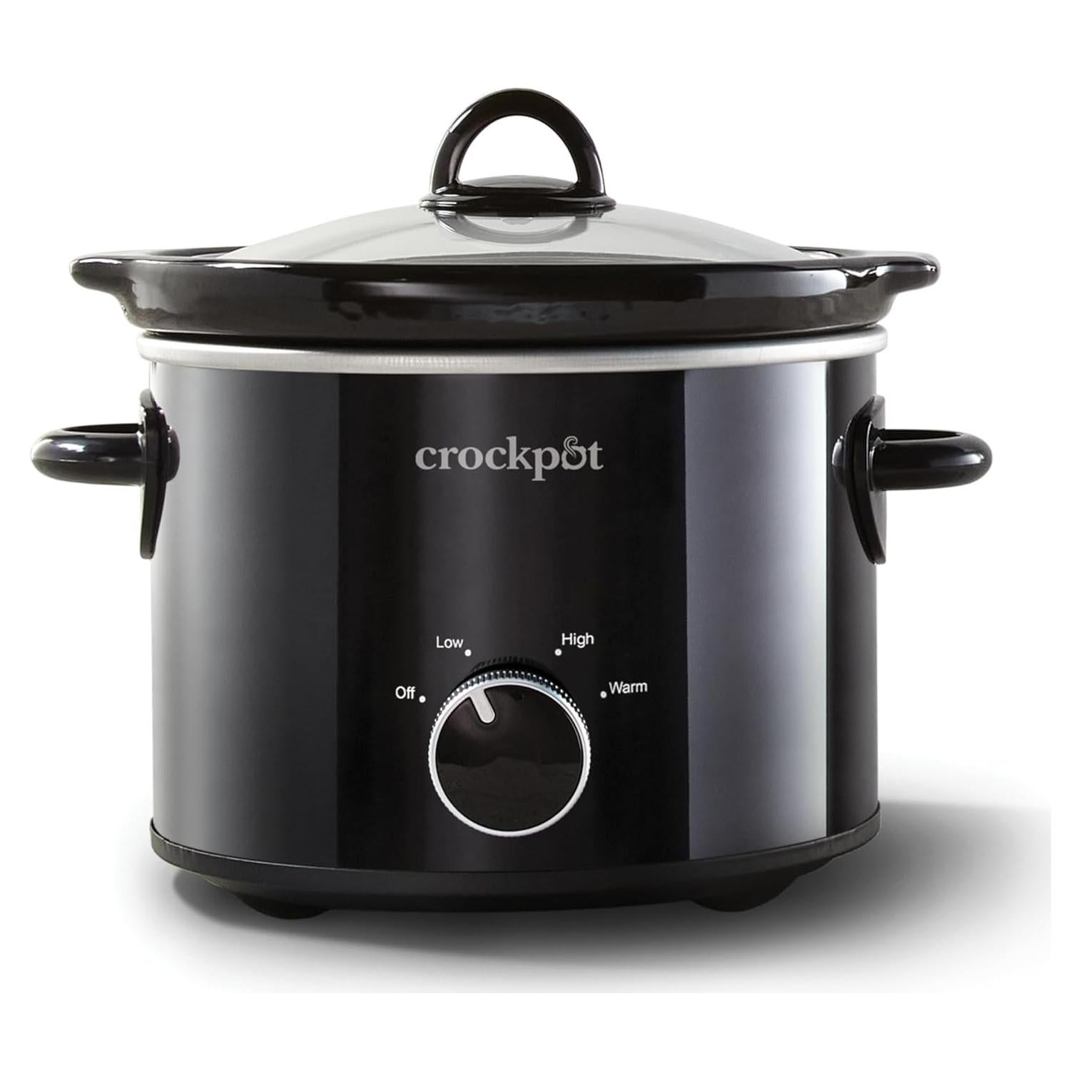 Olla de Cocción Lenta Crock-Pot 2 Cuartos Negra 1.89L