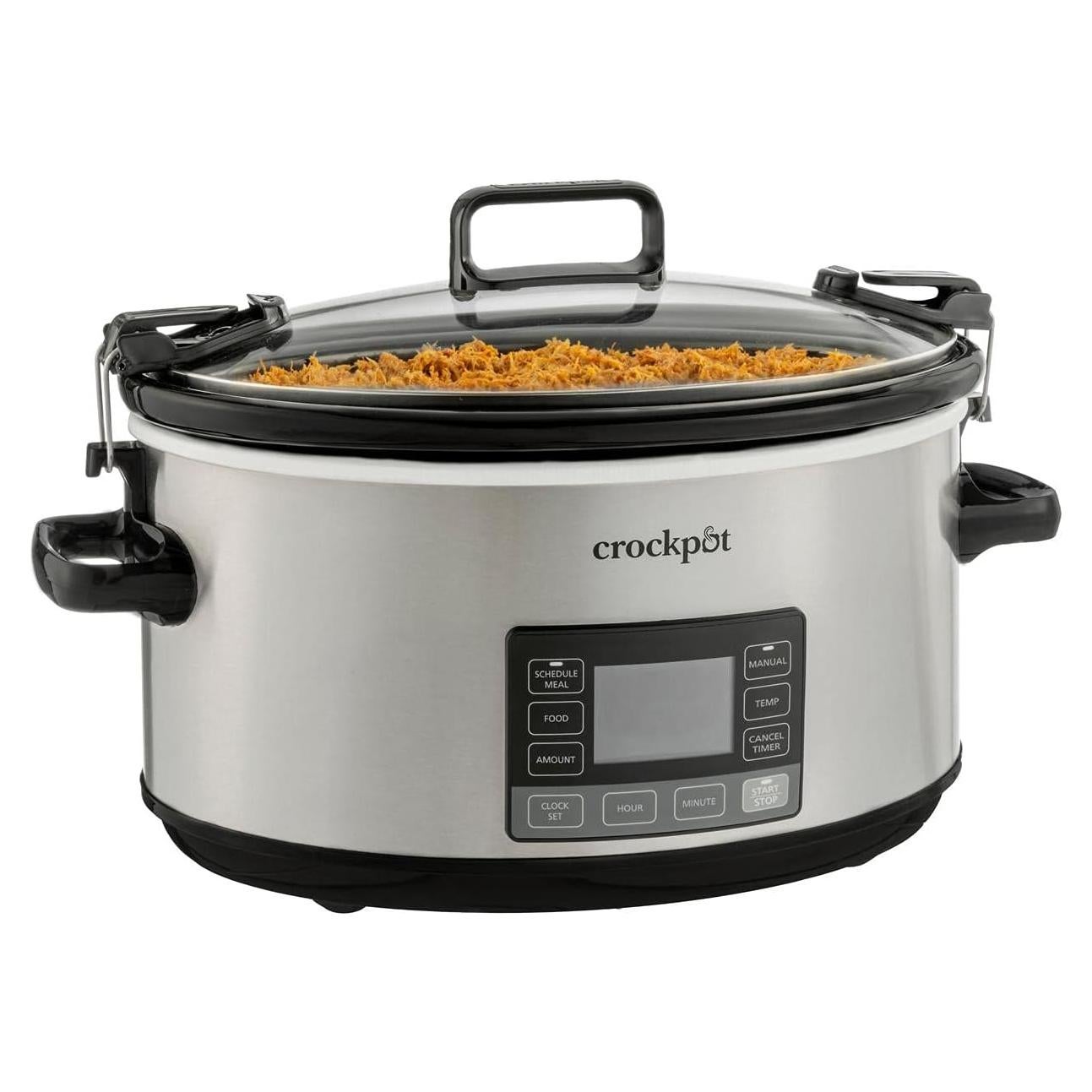 Olla de Cocción Lenta Crock-Pot 7 Cuartos Acero Inoxidable