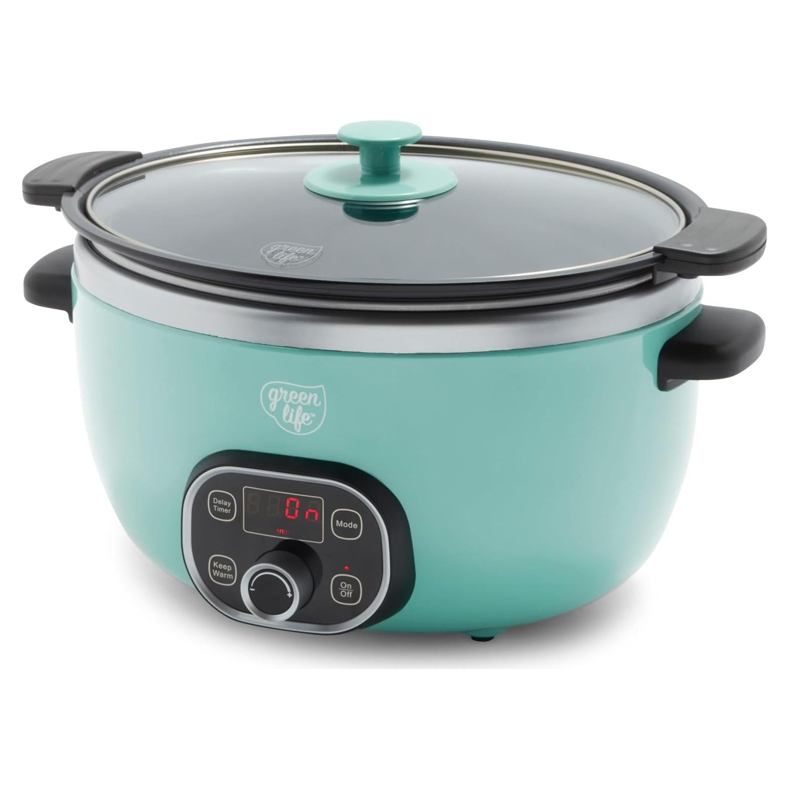 Olla de Cocción Lenta GreenLife 6QT Cerámica Antiadherente