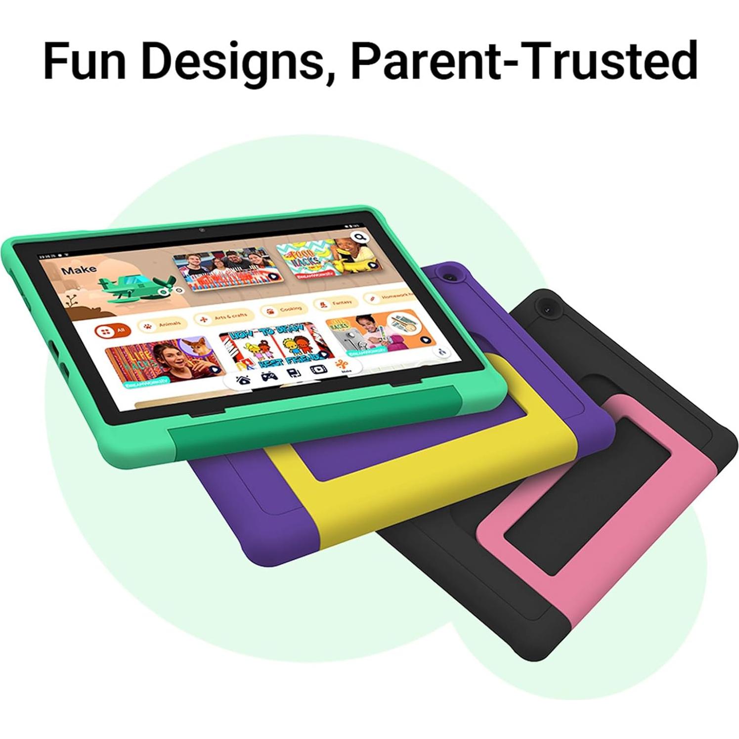 Tableta para Niños ApoloMedia 10.1" HD Android 15 64GB Verde