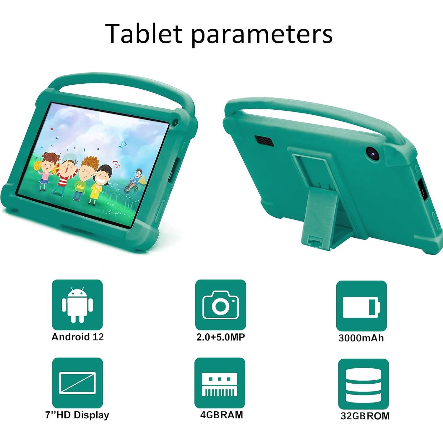 Tablet ATOZEE 7" para Niños 4GB/32GB Android Control Parental