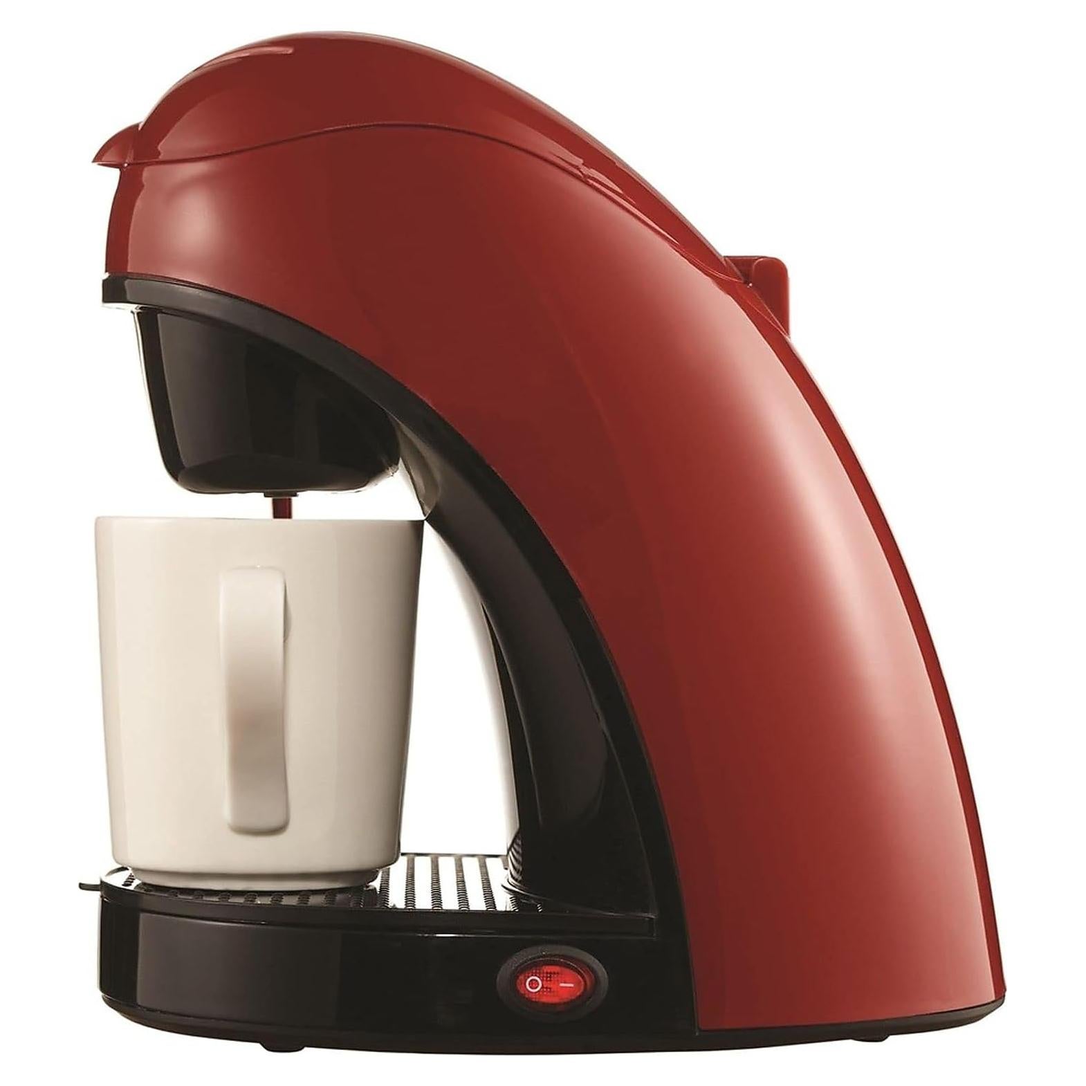 Cafetera de Una Taza Brentwood TS-112R Roja 110V