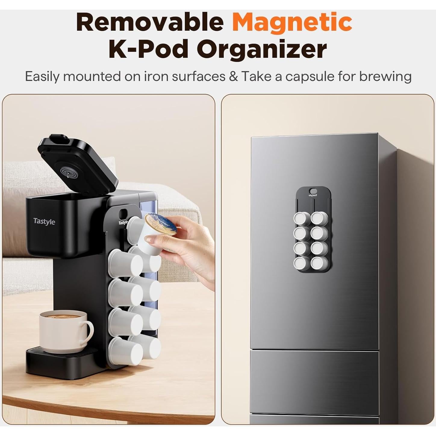 Cafetera de Goteo Tastyle Negra con Organizador K-Pod 1.18L