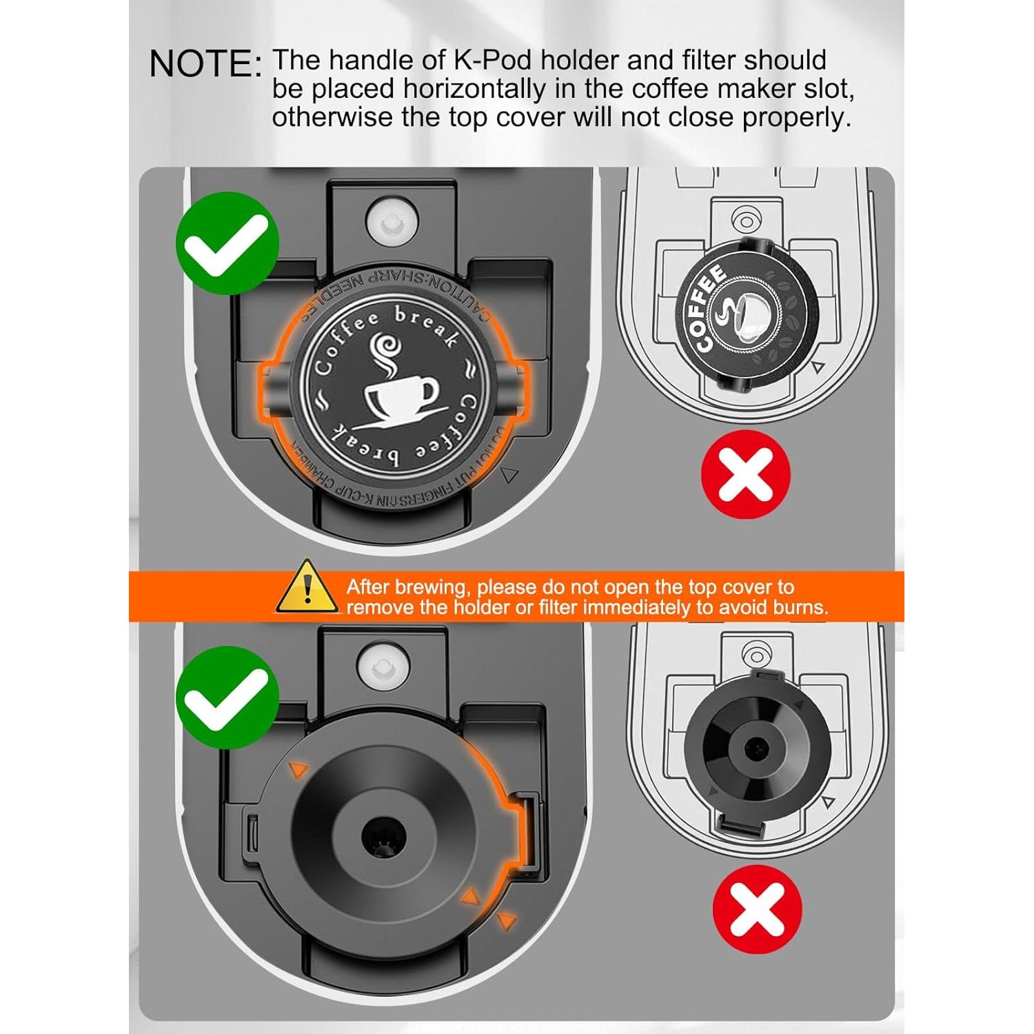 Máquina de café Karosie blanca 1 taza K-Cup y molido 177-355 ml