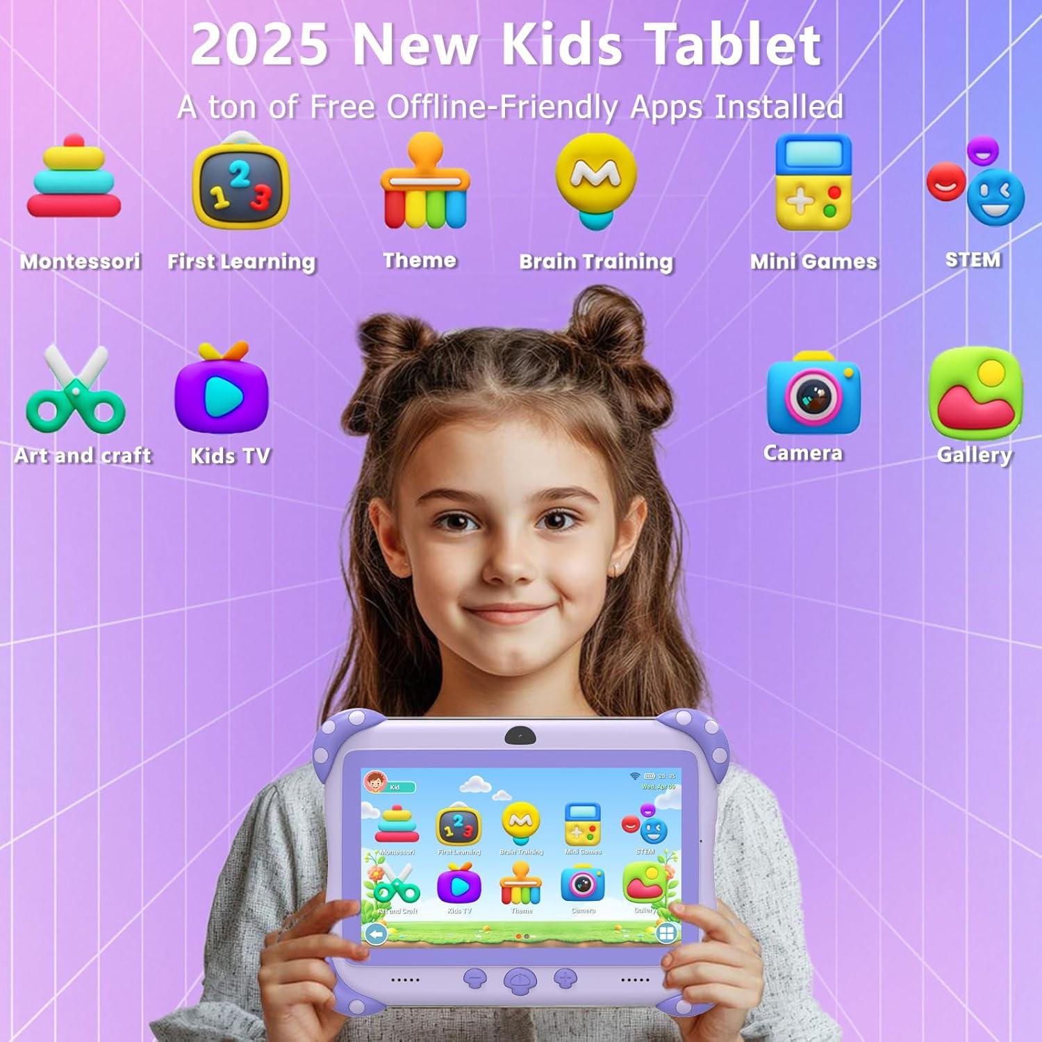 Tableta para Niños YINOCHE Y8 7" Android 11, 32GB, Control Parental