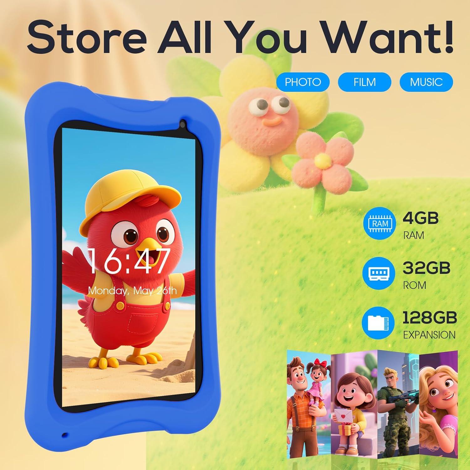 Tableta para Niños DigiLand P07 KIDS 7" Android 13 4GB RAM
