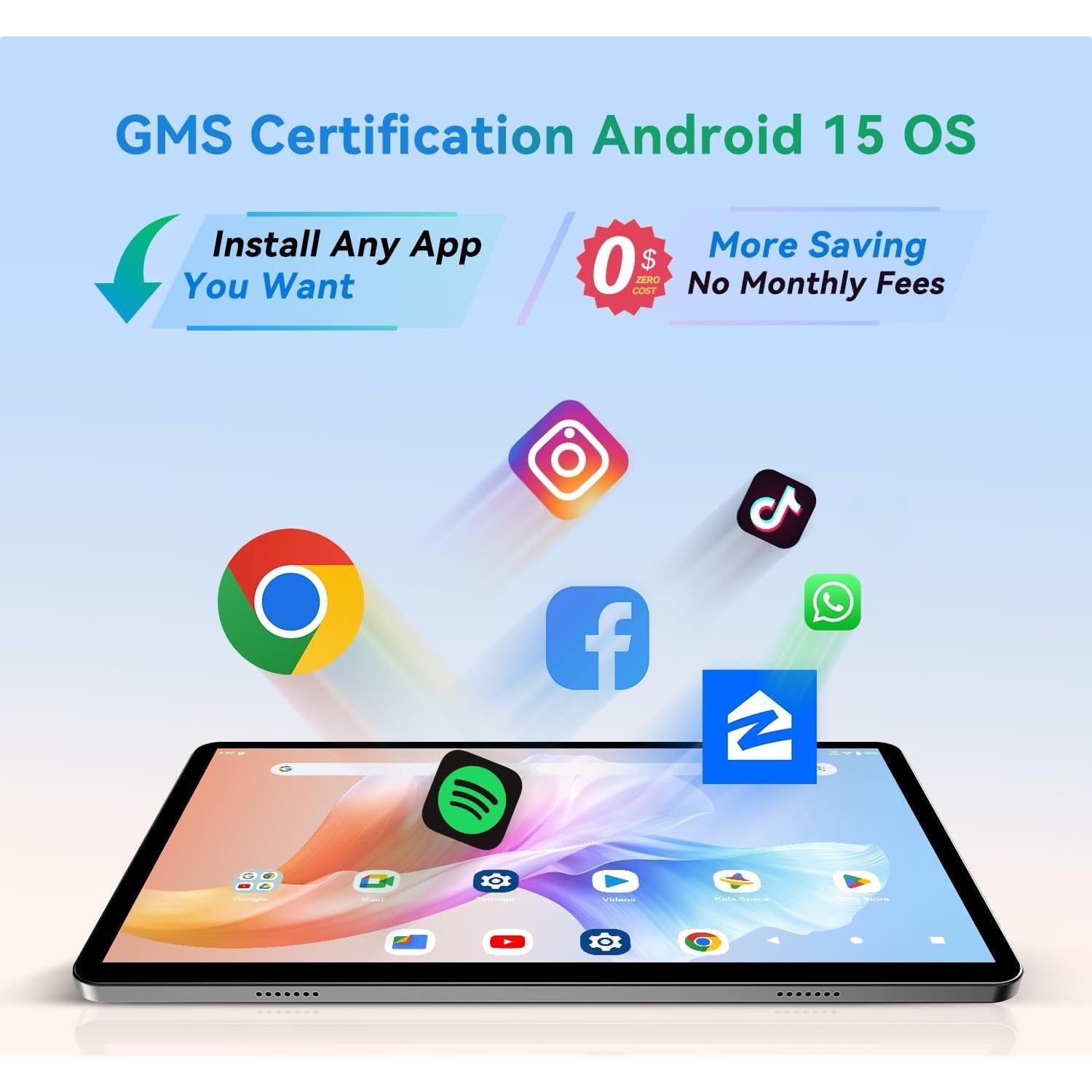 Tableta Android 15 SVITOO P10GY 10" 12GB RAM 128GB Gris