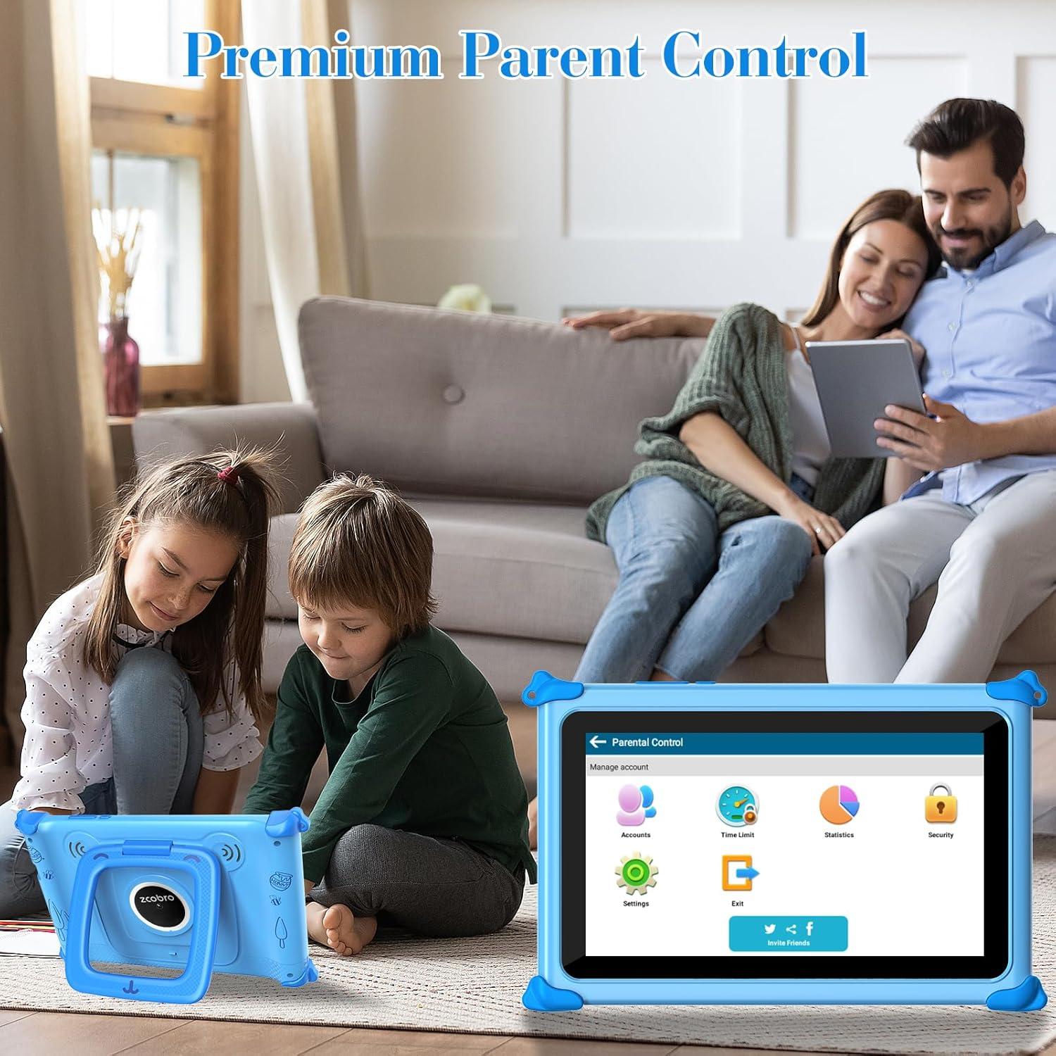 Tableta para Niños Zcobro 7" Android 32GB con Control Parental