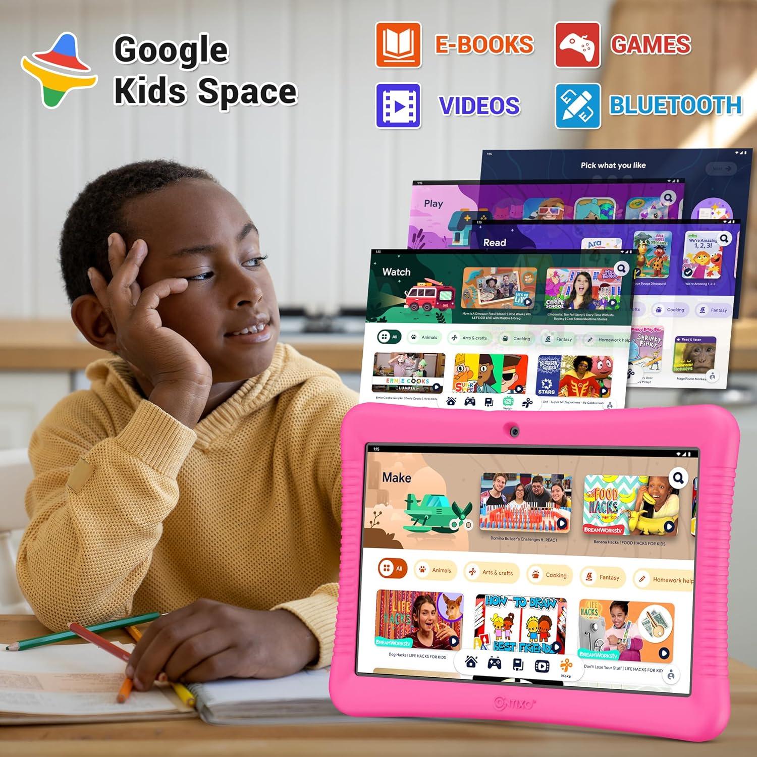 Tableta Android Contixo K102 para Niños 10" 32GB Rosa