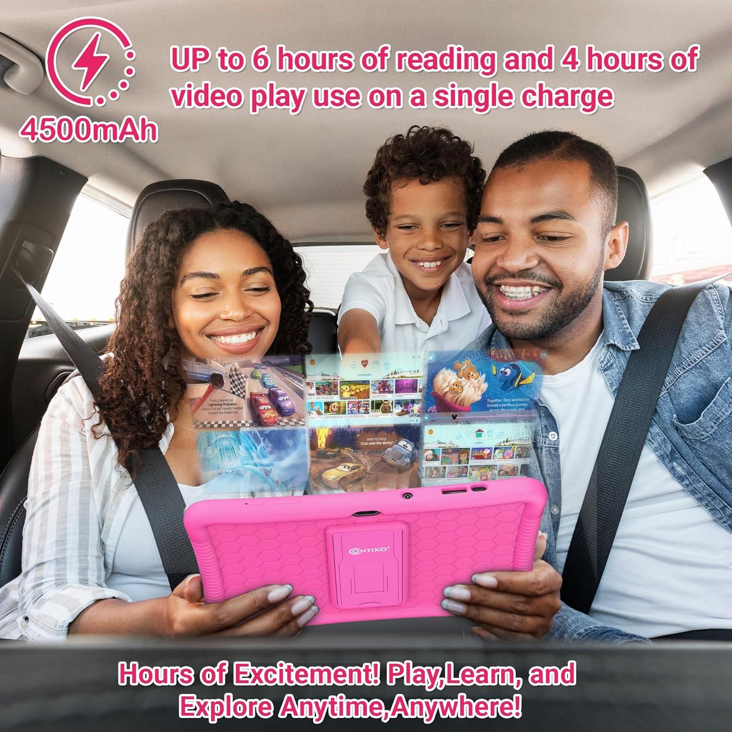 Tableta Android Contixo K102 para Niños 10" 32GB Rosa