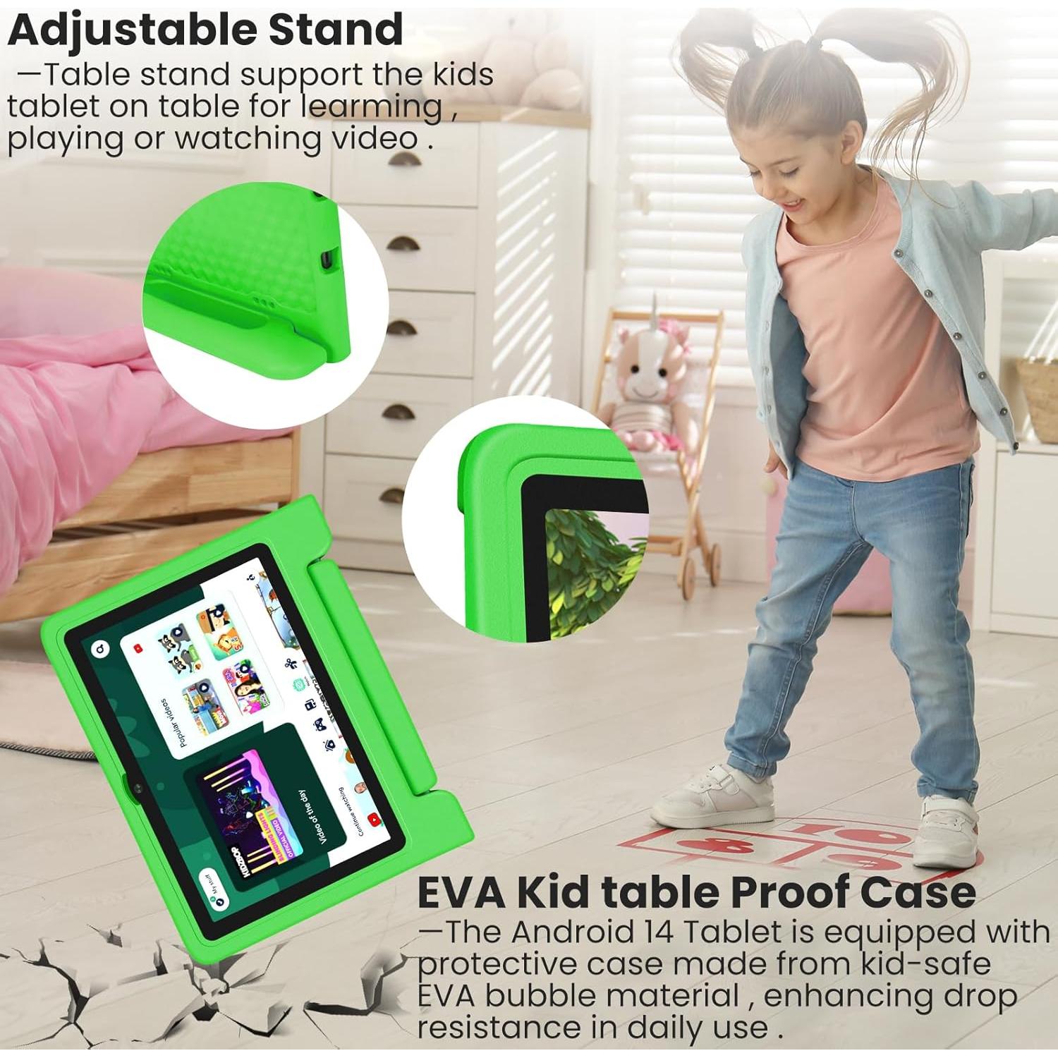 Tableta Infantil Iconiotk JR-J10 10.1" Android 14 64GB Verde